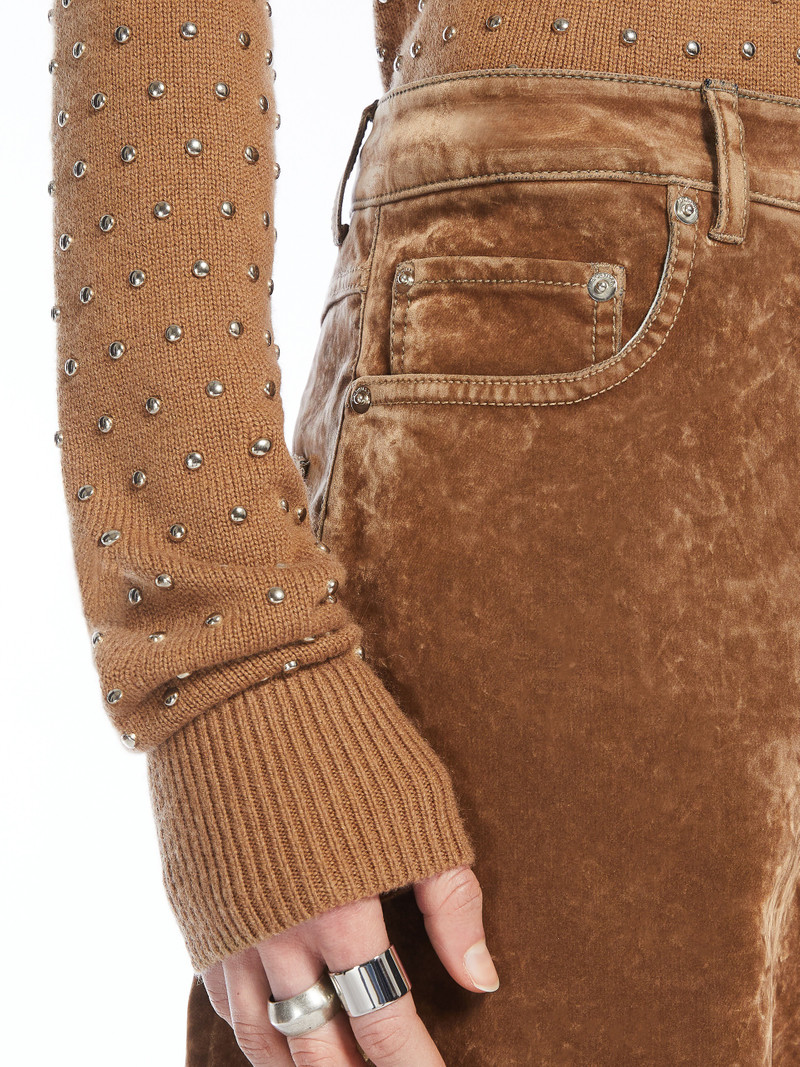 WILSON Oversized 5-pocket flocked denim jeans 5