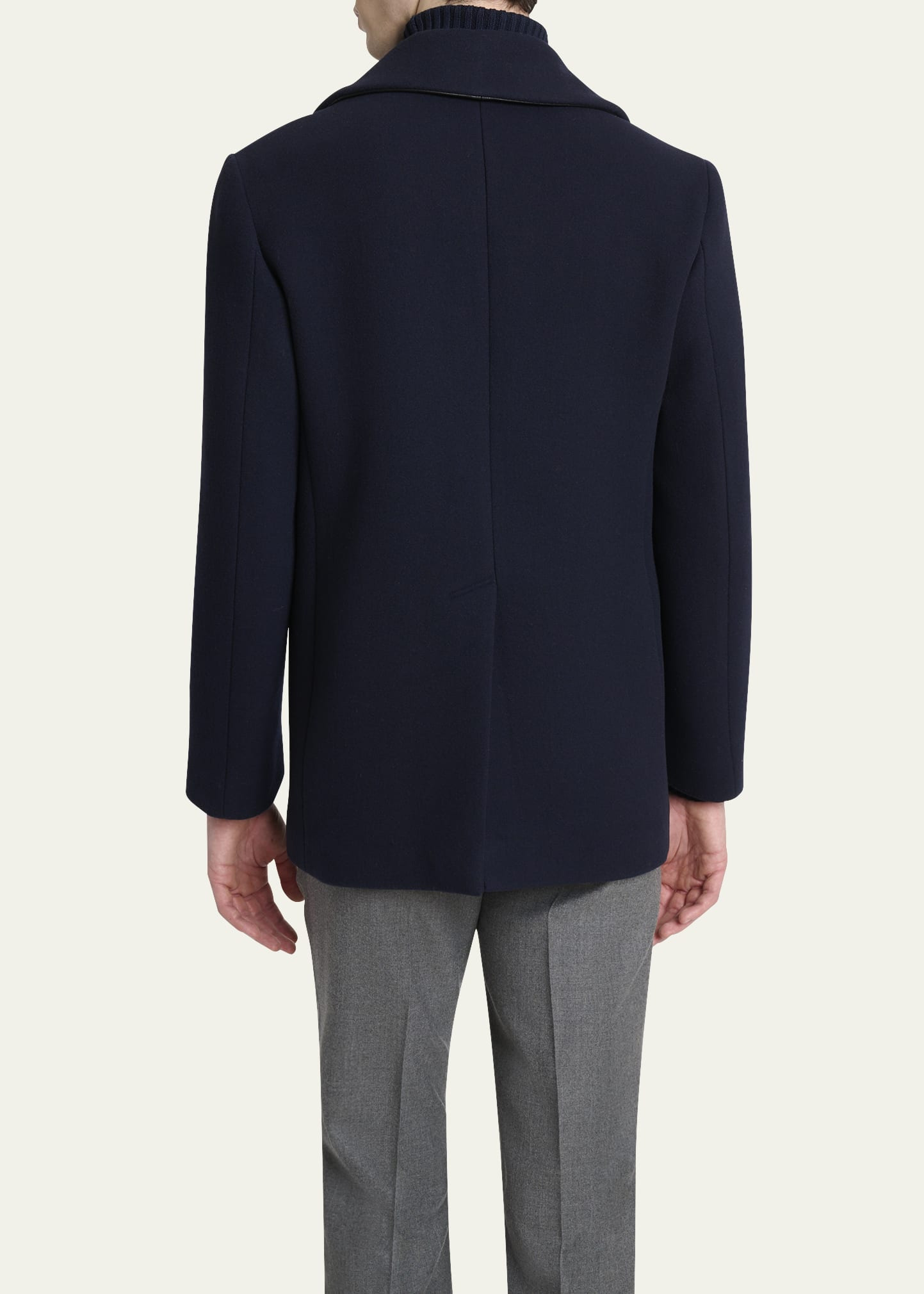 Men's Double-Face Wool Peacoat - 3