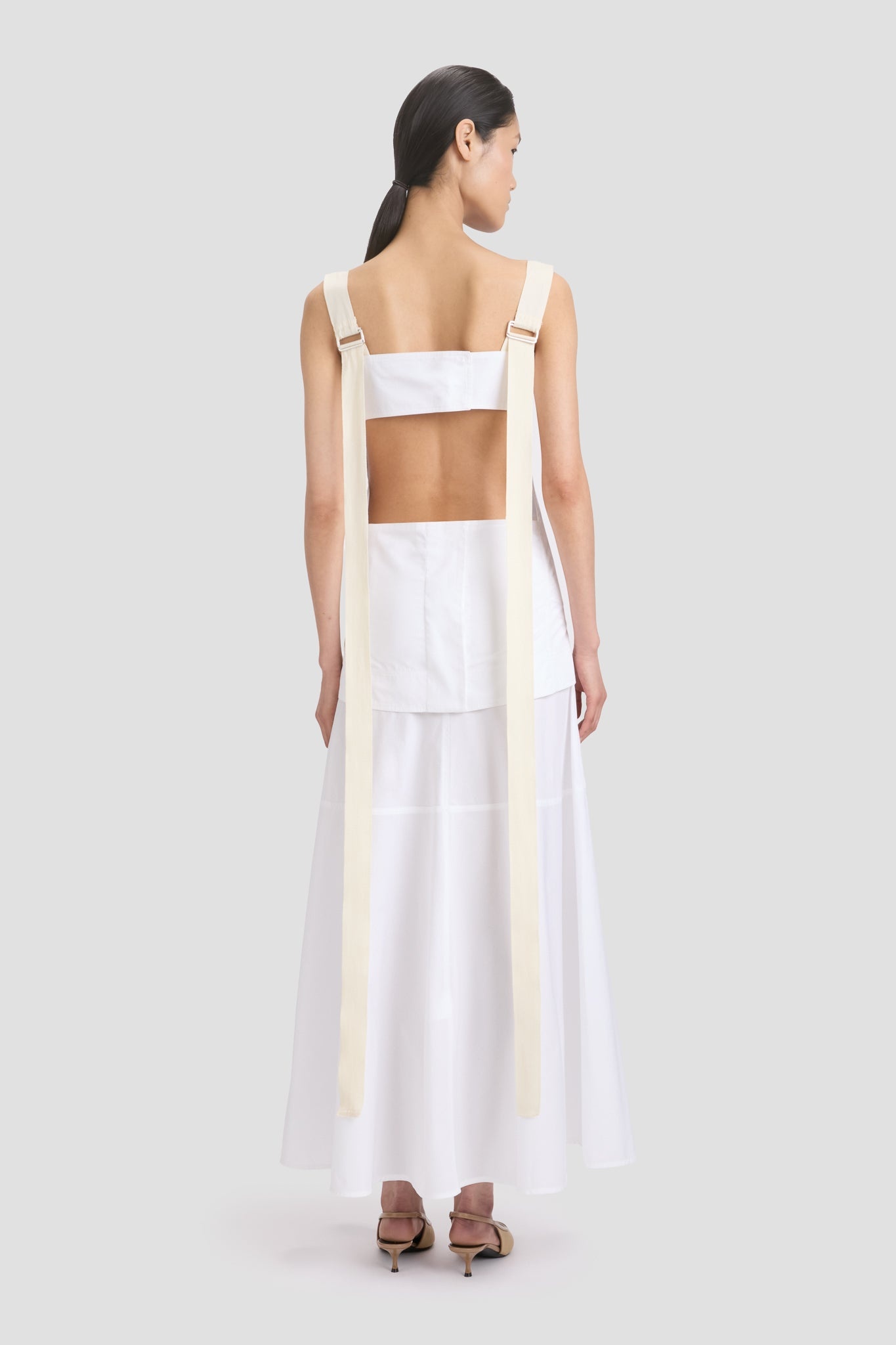 Cut-Out Cami Top In White - 5