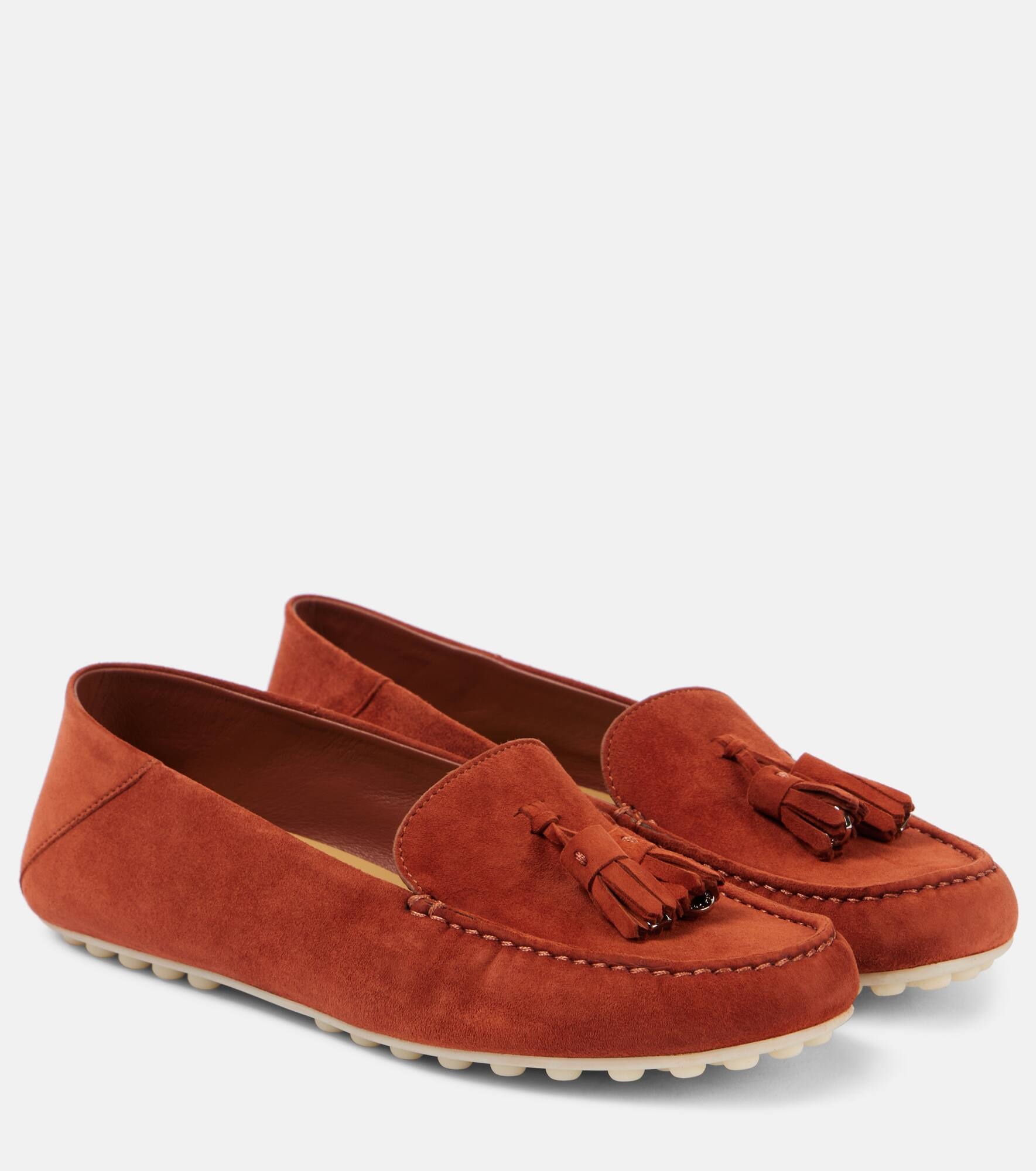 Dot Sole Walk suede moccasins - 1