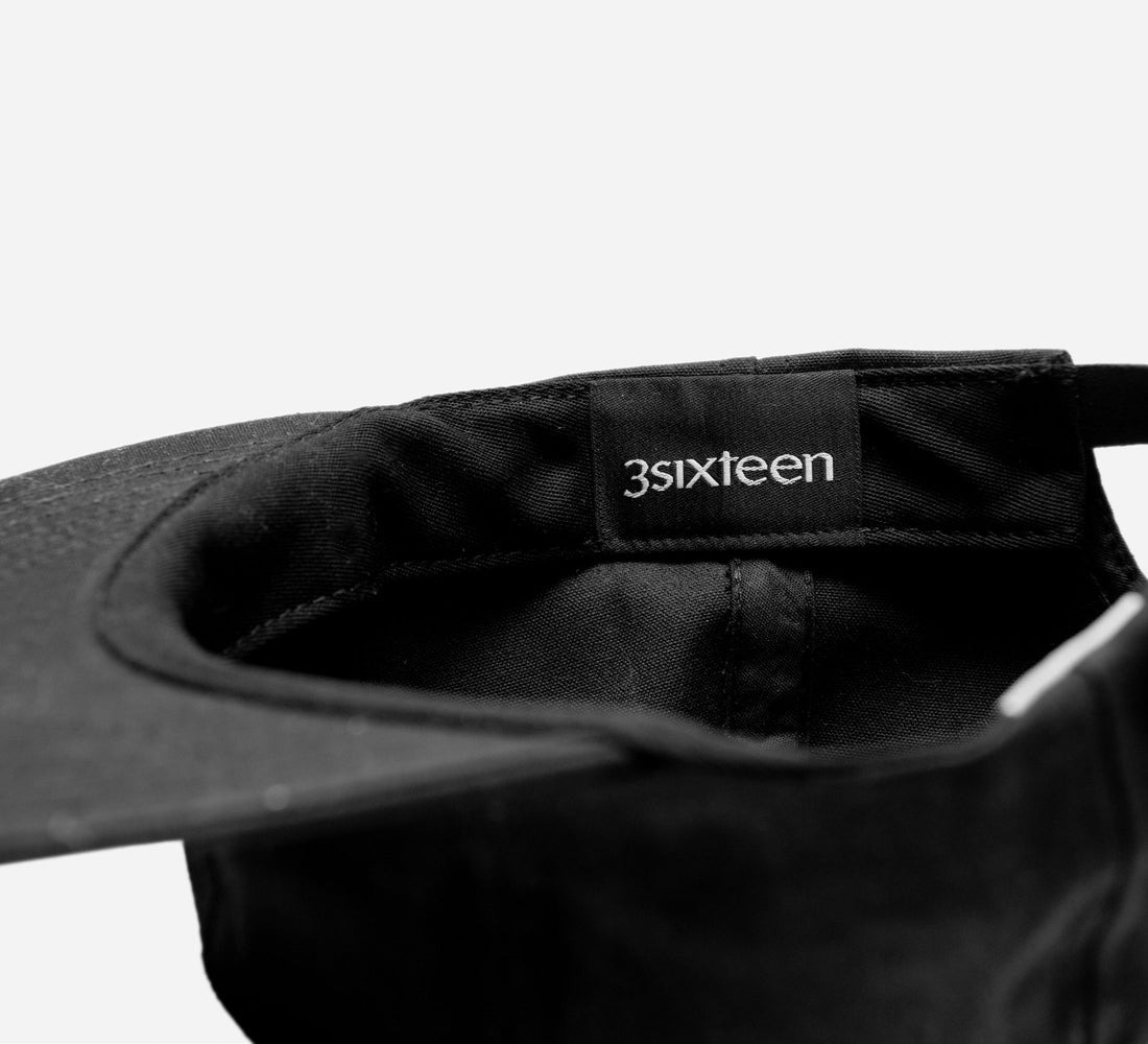 Waxed Canvas Baseball Cap - Black - 4