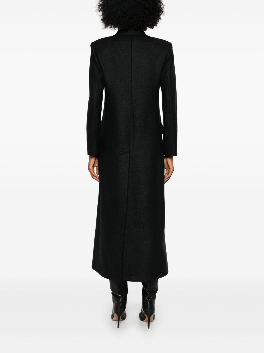 wool double-breasted coat - 4
