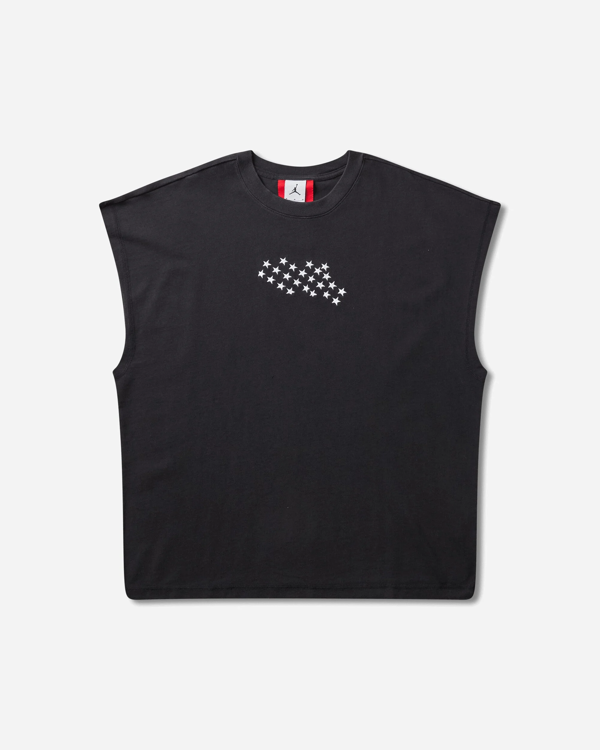 Men's In1House Stars Cut Off T-Shirt Black - 1
