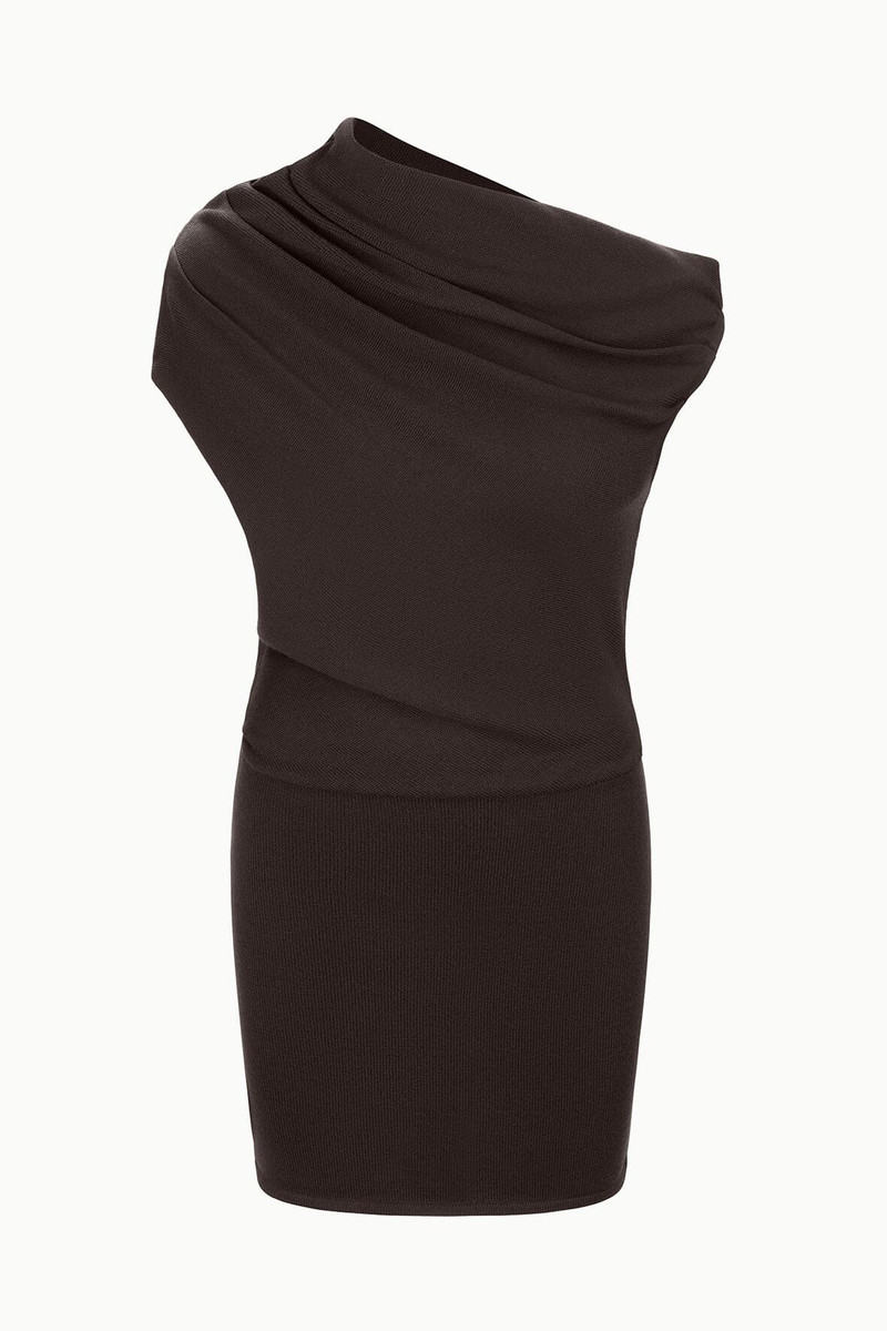 STAUD MABEL MINI DRESS EARTH 1