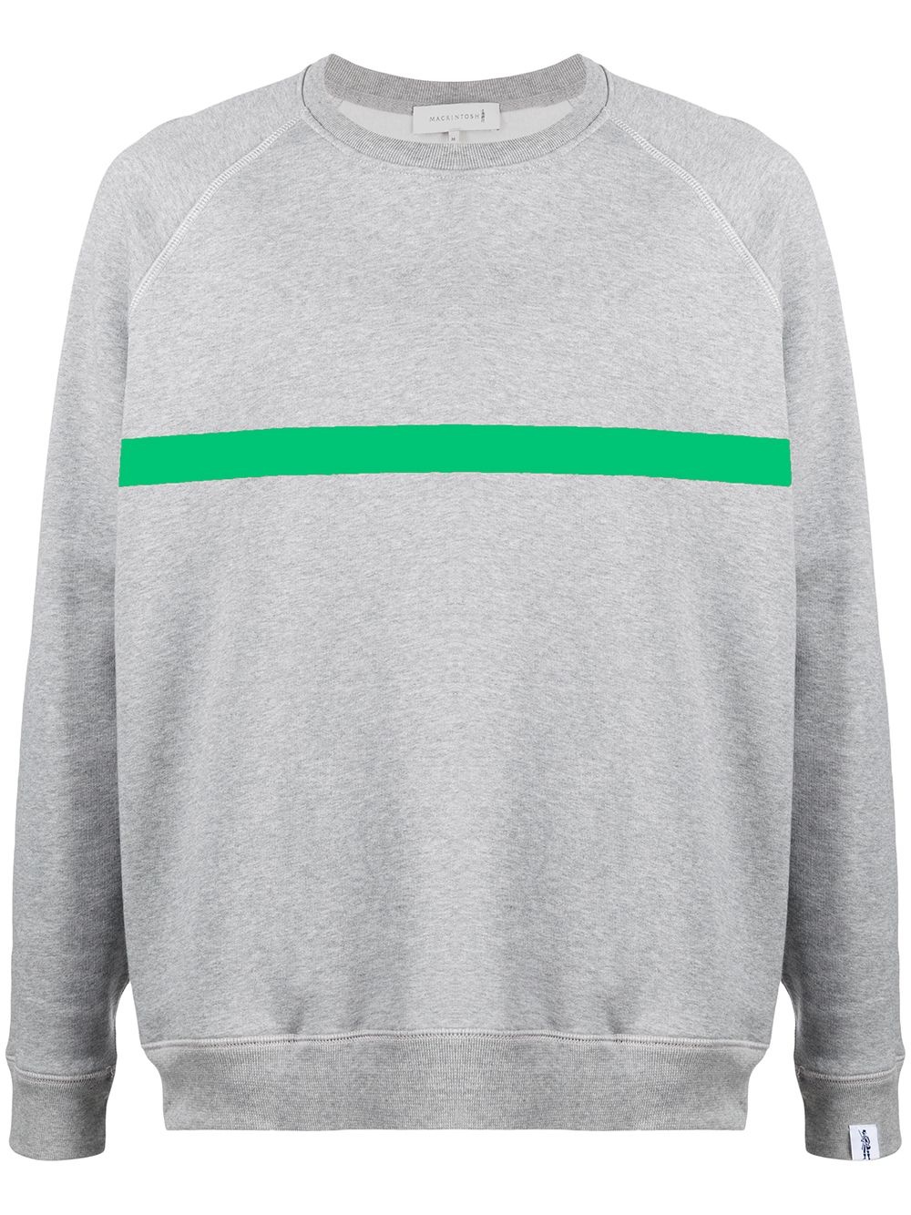 horizontal-stripe crew-neck sweatshirt - 1