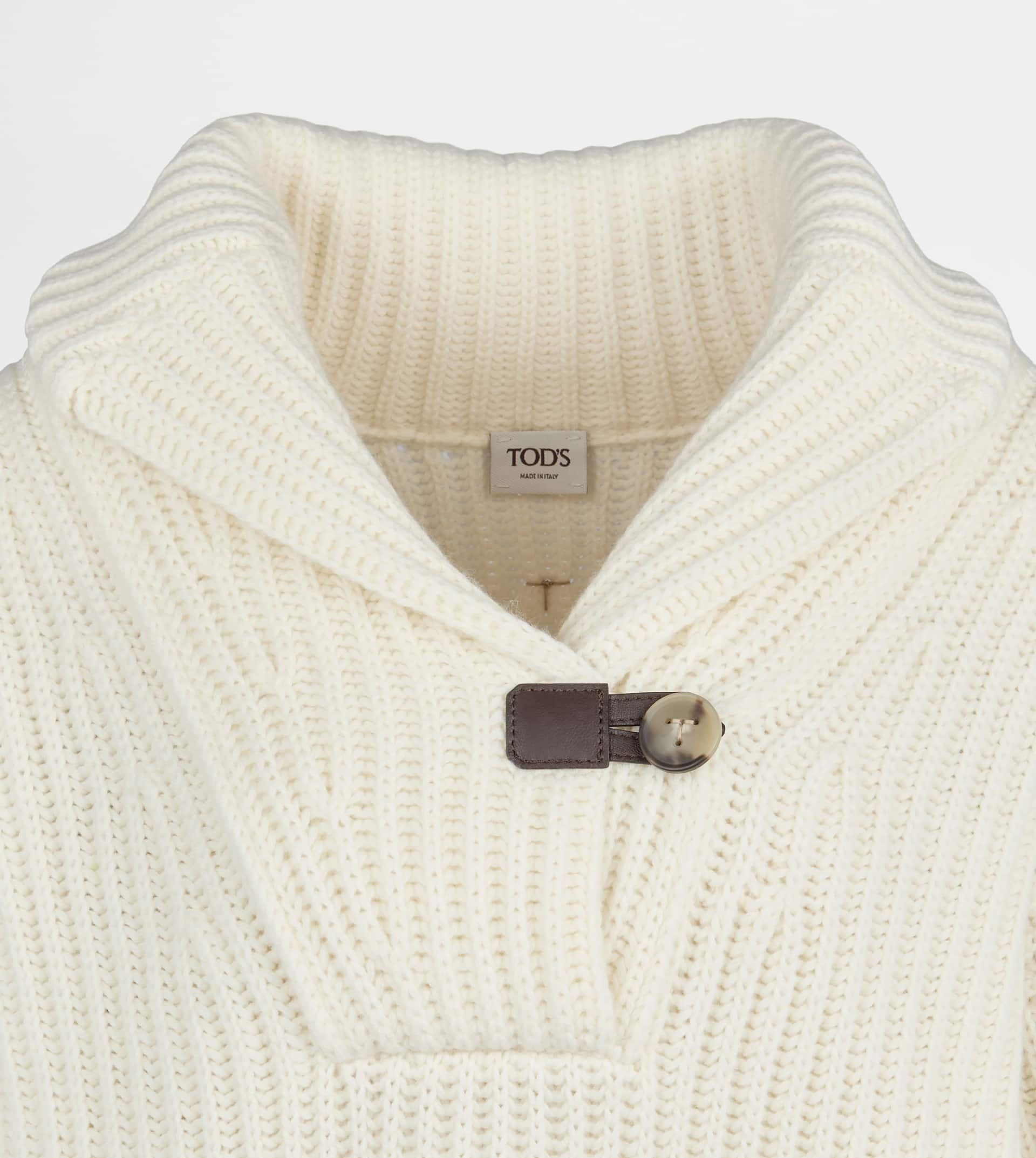 PULLOVER IN CASHMERE - WHITE - 2