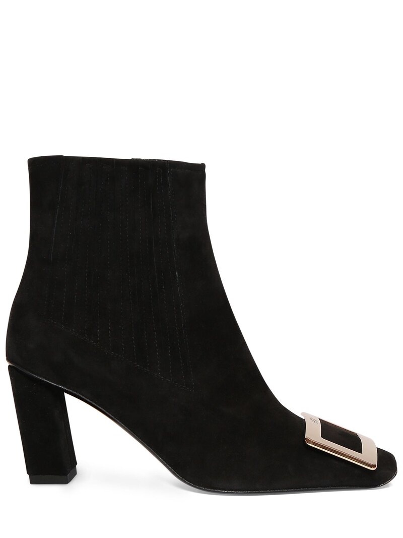 【Roger Vivier】Belle Vivier スエード アンクル ブーツ 75mm Roger Vivier 75mm Belle Vivier suede ankle boots