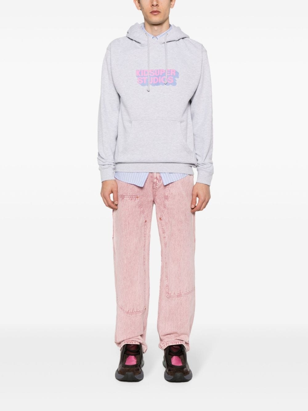 logo-print hoodie - 2