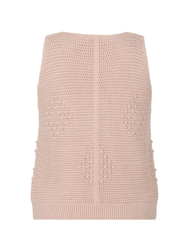 SLOWEAR crochet V-neck top outlook