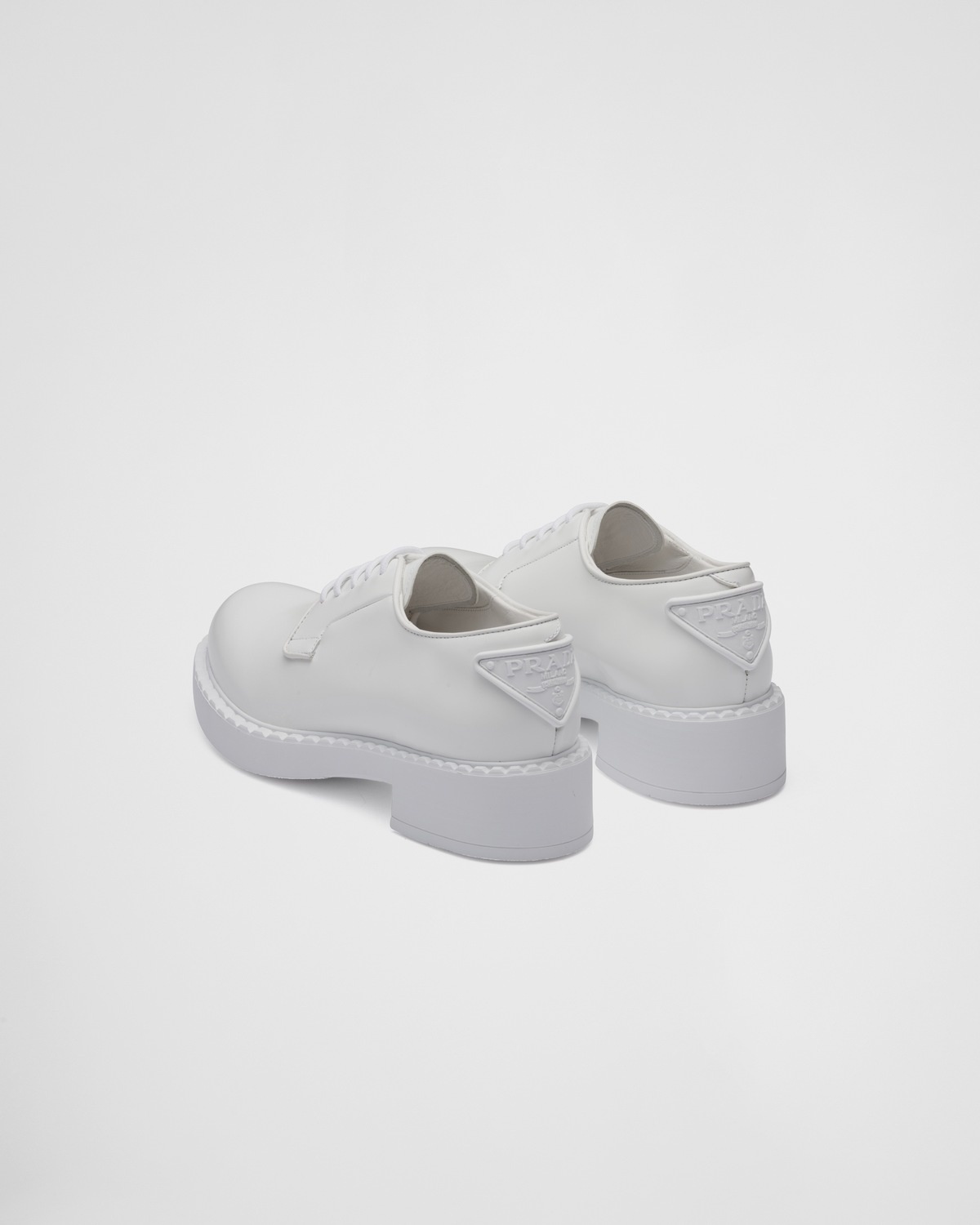 Brushed-leather derby shoes - 5
