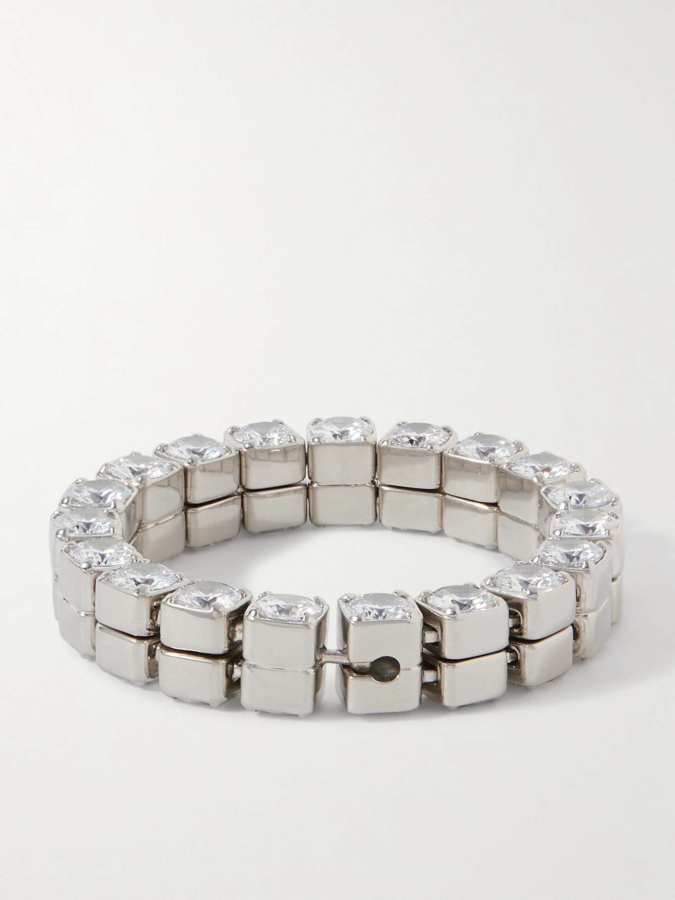 Silver-tone crystal bracelet - 3