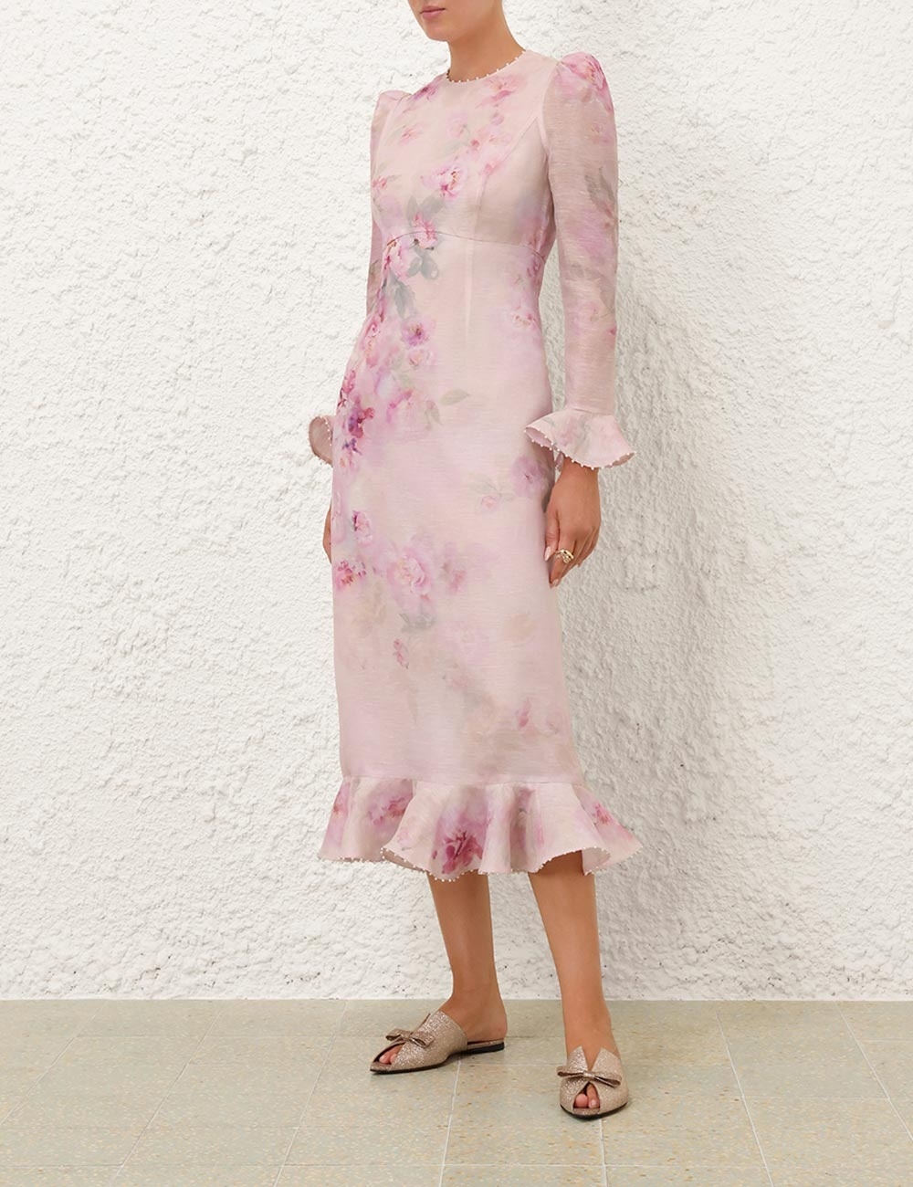 CRUSH FLOWER MIDI DRESS - 7