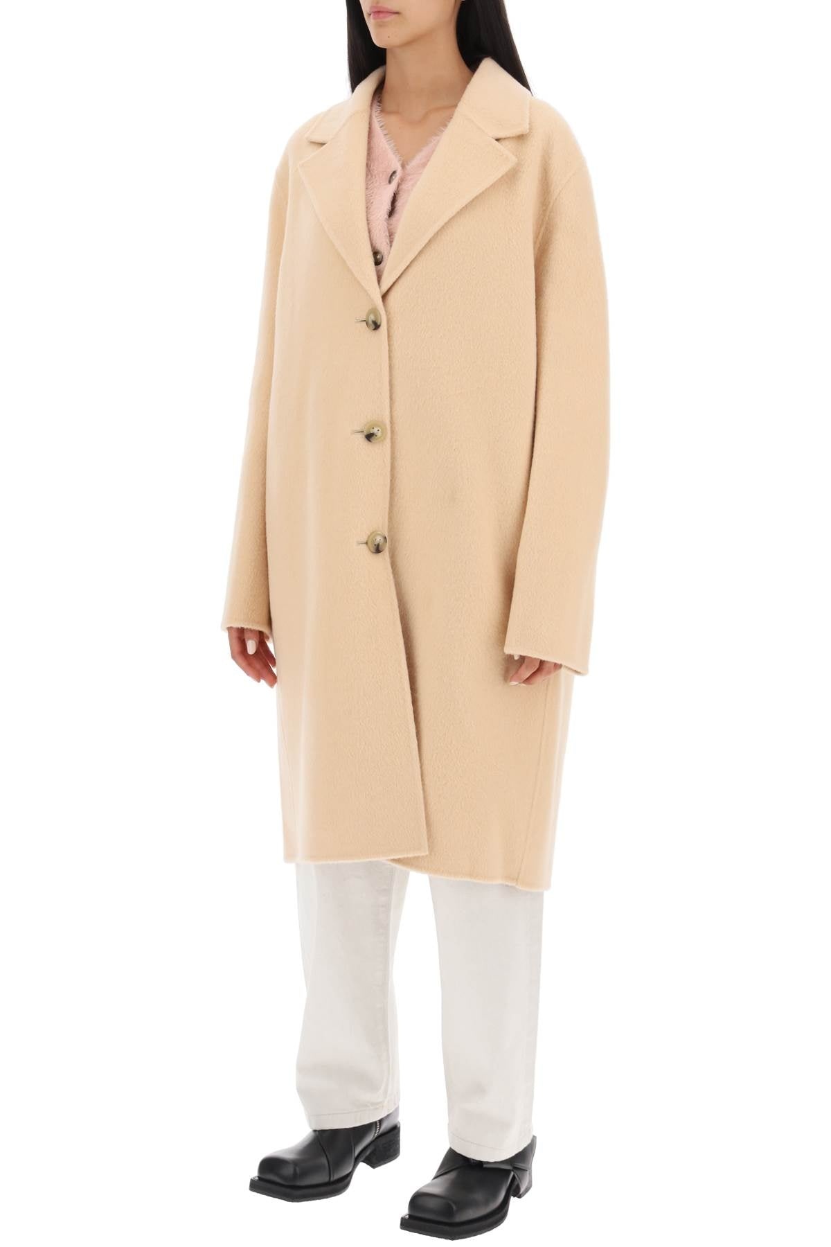 Acne Studios Brushed-Wool Coat Women - 4