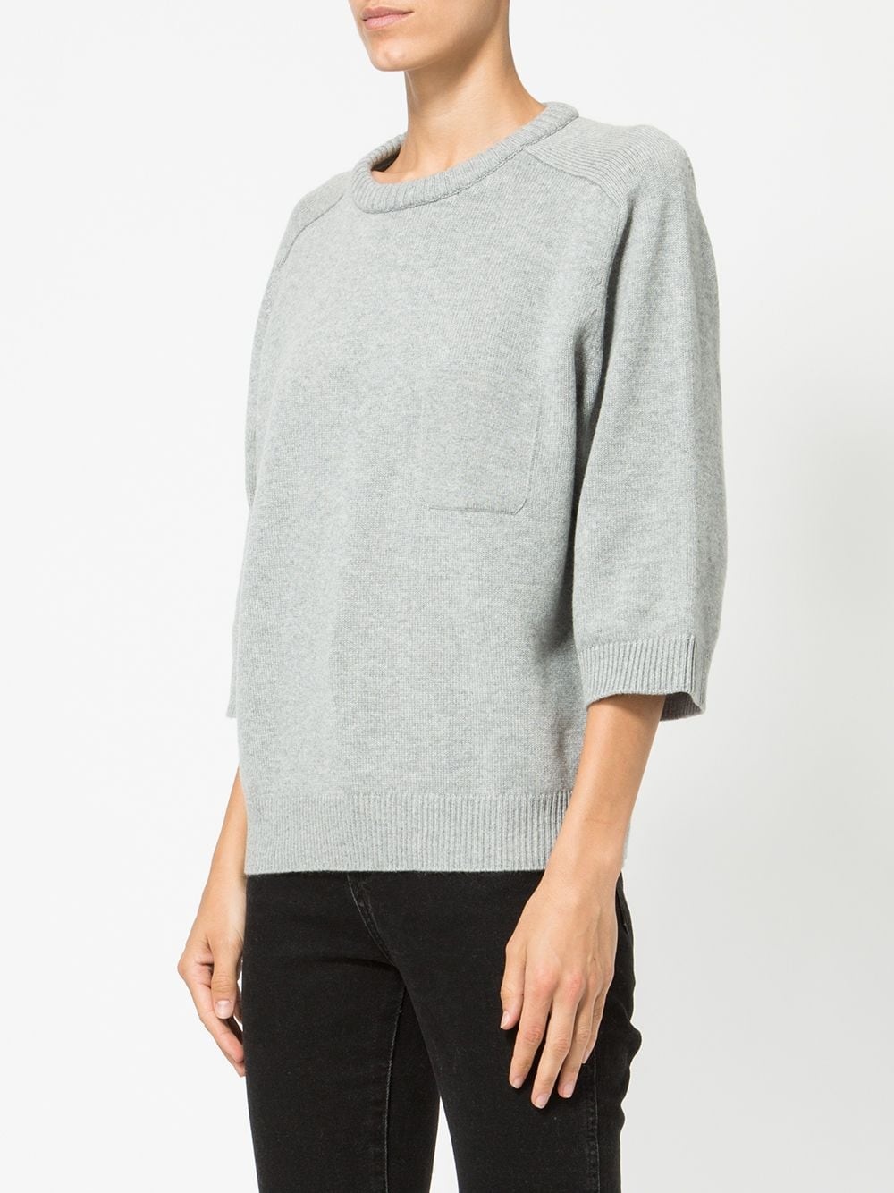 short-sleeve shift sweater - 3