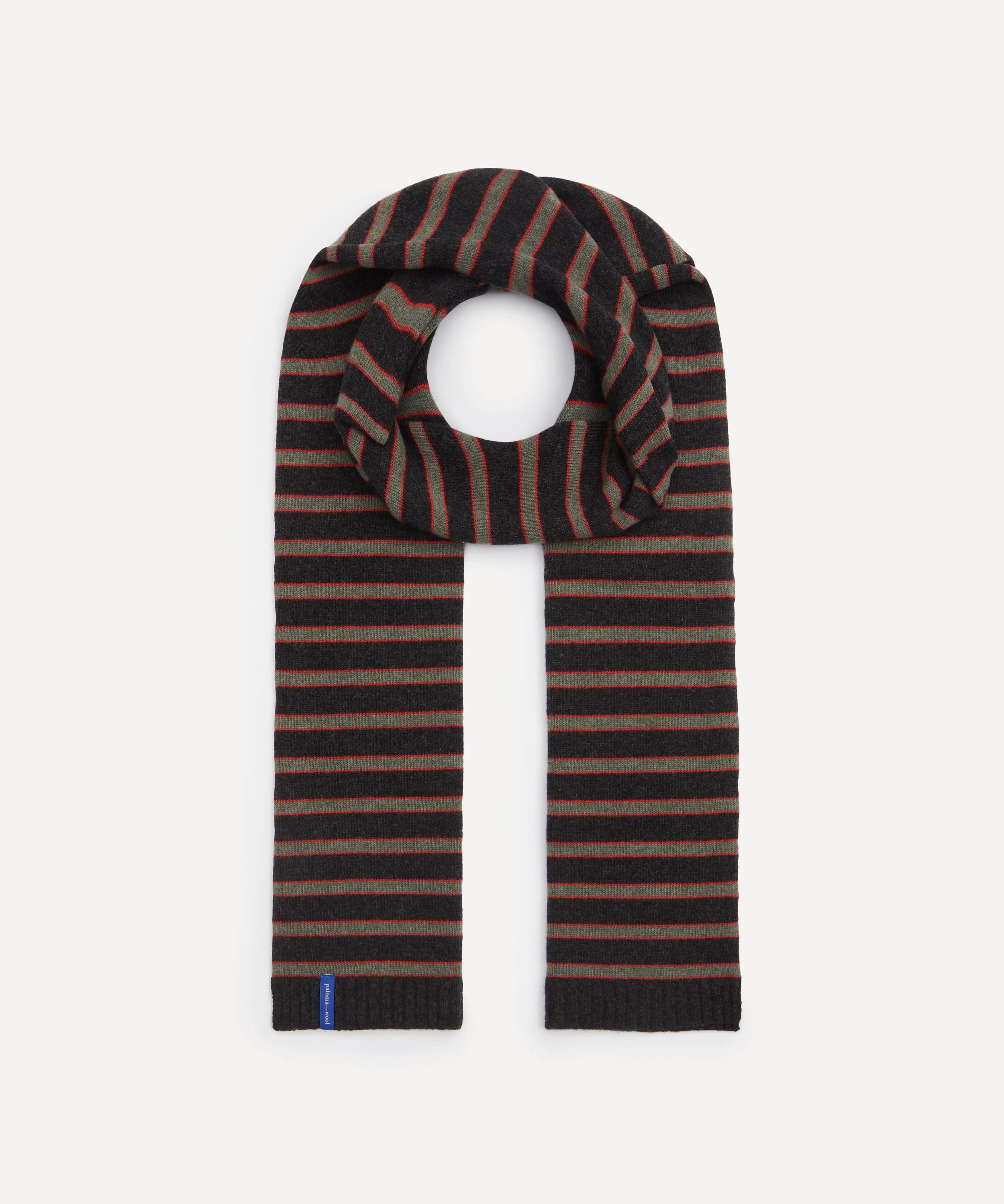 Bela Wool Striped Scarf - 1
