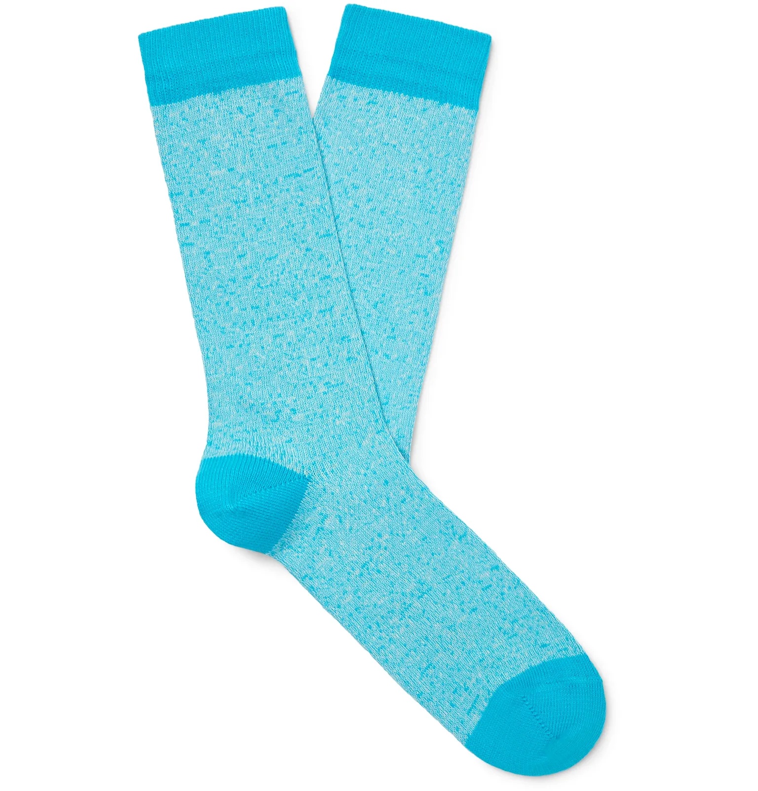 Mélange Organic Cotton-Blend Socks - 1