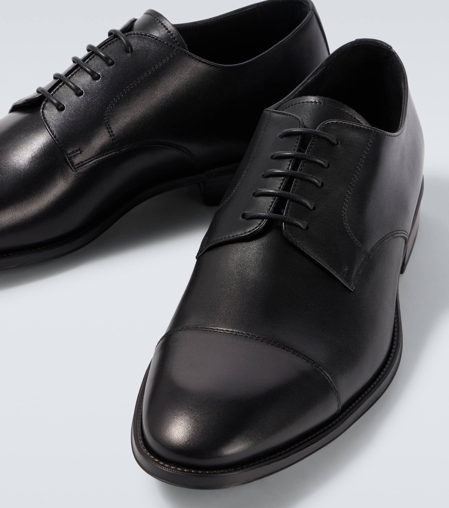 Leather Derby shoes - 3