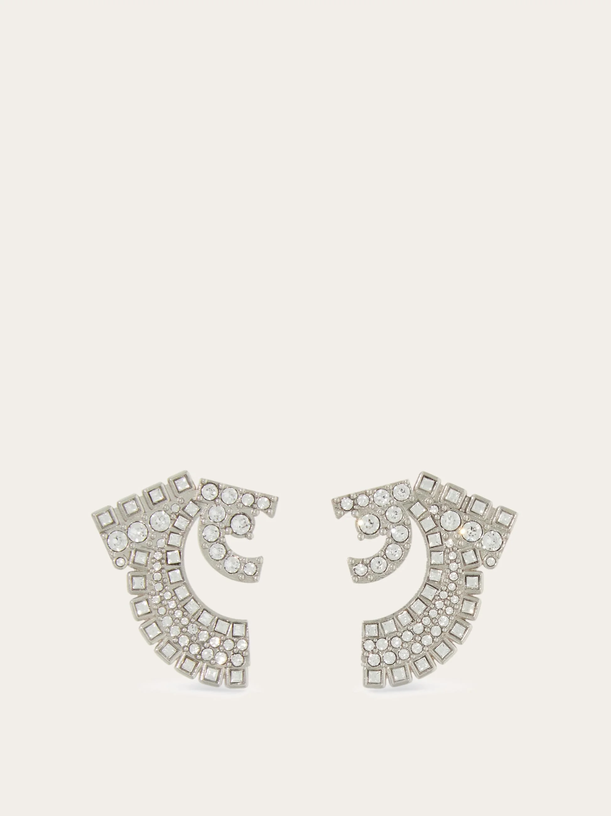Deconstructed Gancio stud earrings - 1