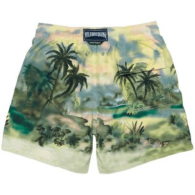 Vilebrequin Men Swim Trunks Graffiti Jungle 360- Vilebrequin x Palm Angels outlook