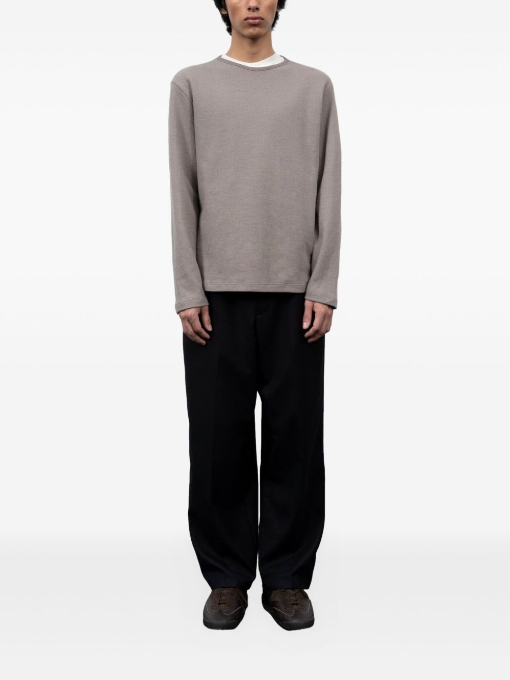 cotton long-sleeve sweater - 2