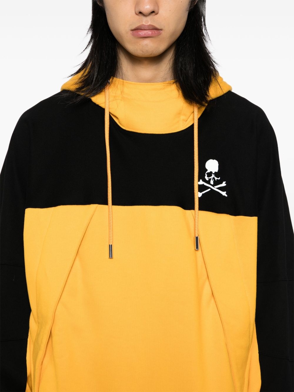 logo print cotton hoodie - 5