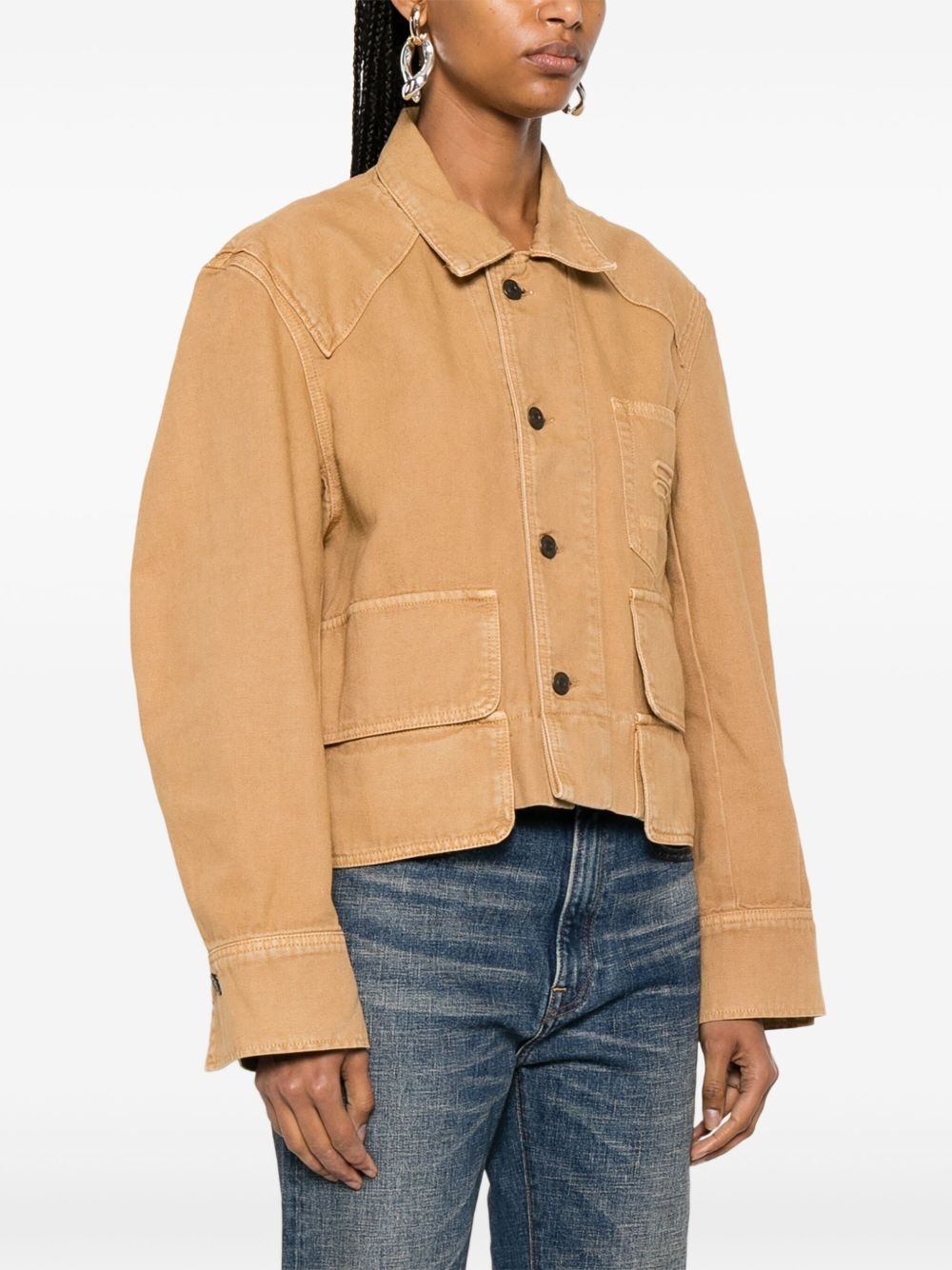 utility denim jacket - 3