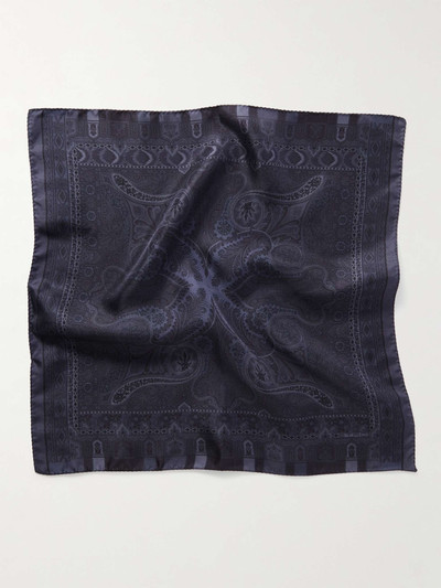 Etro Paisley-Print Silk-Twill Pocket Square outlook