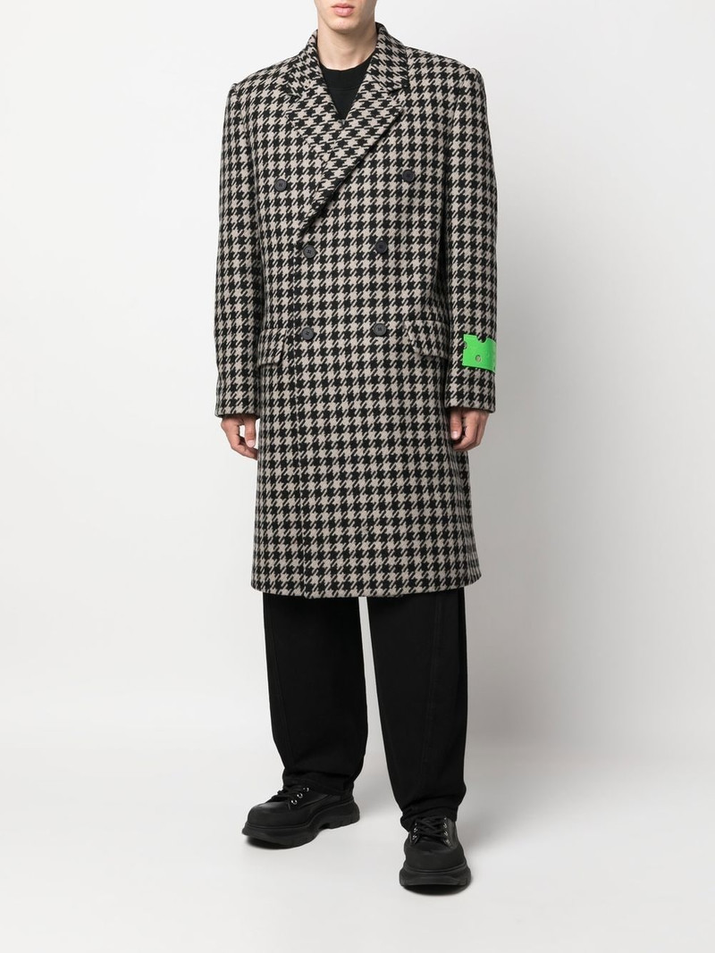 Off-White Hands Off double-breasted coat outlook