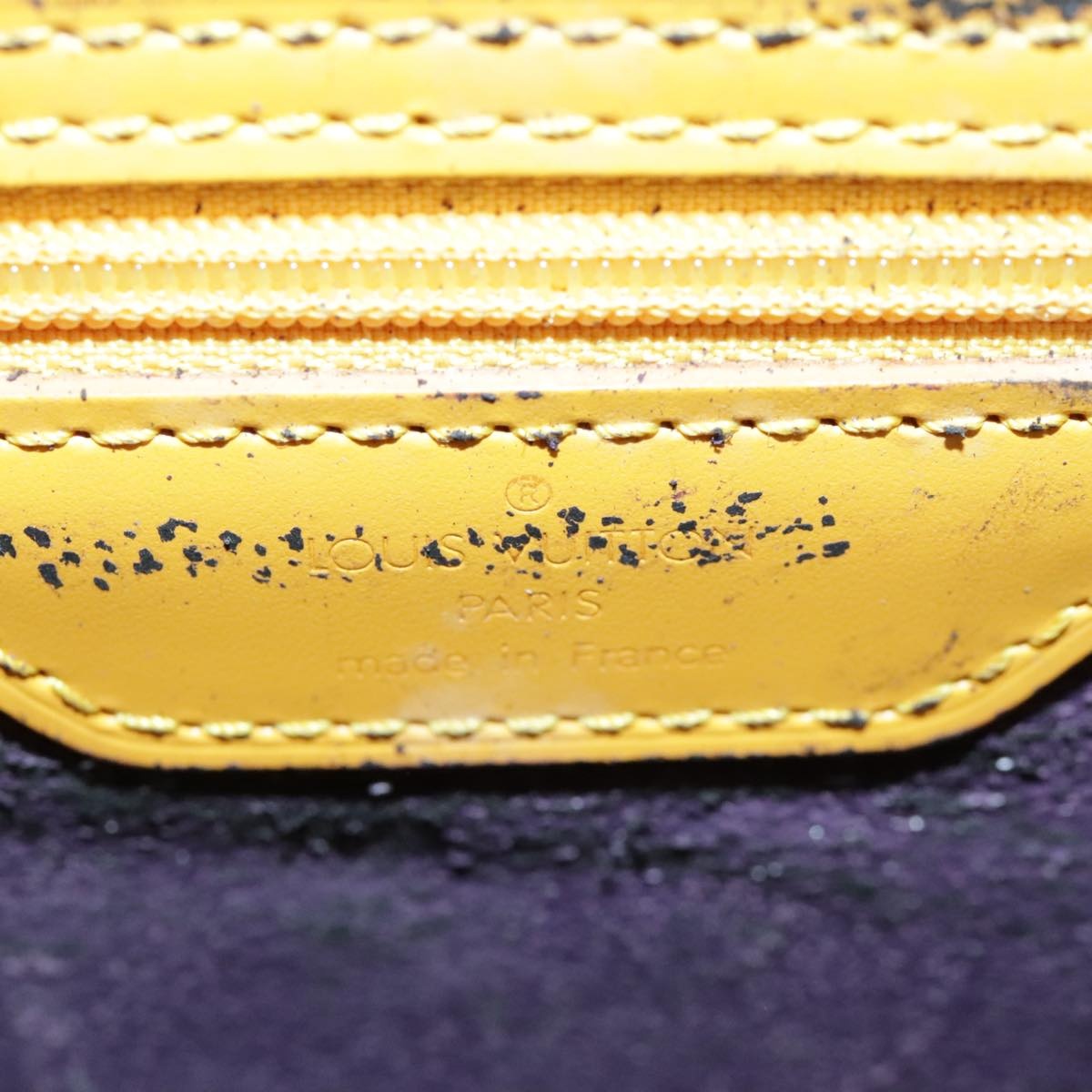 LOUIS VUITTON Epi Sac Plat Hand Bag Yellow M52079 - 13