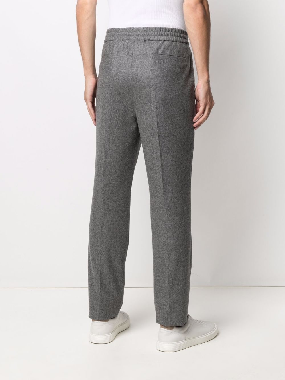 pleated drawstring trousers - 4