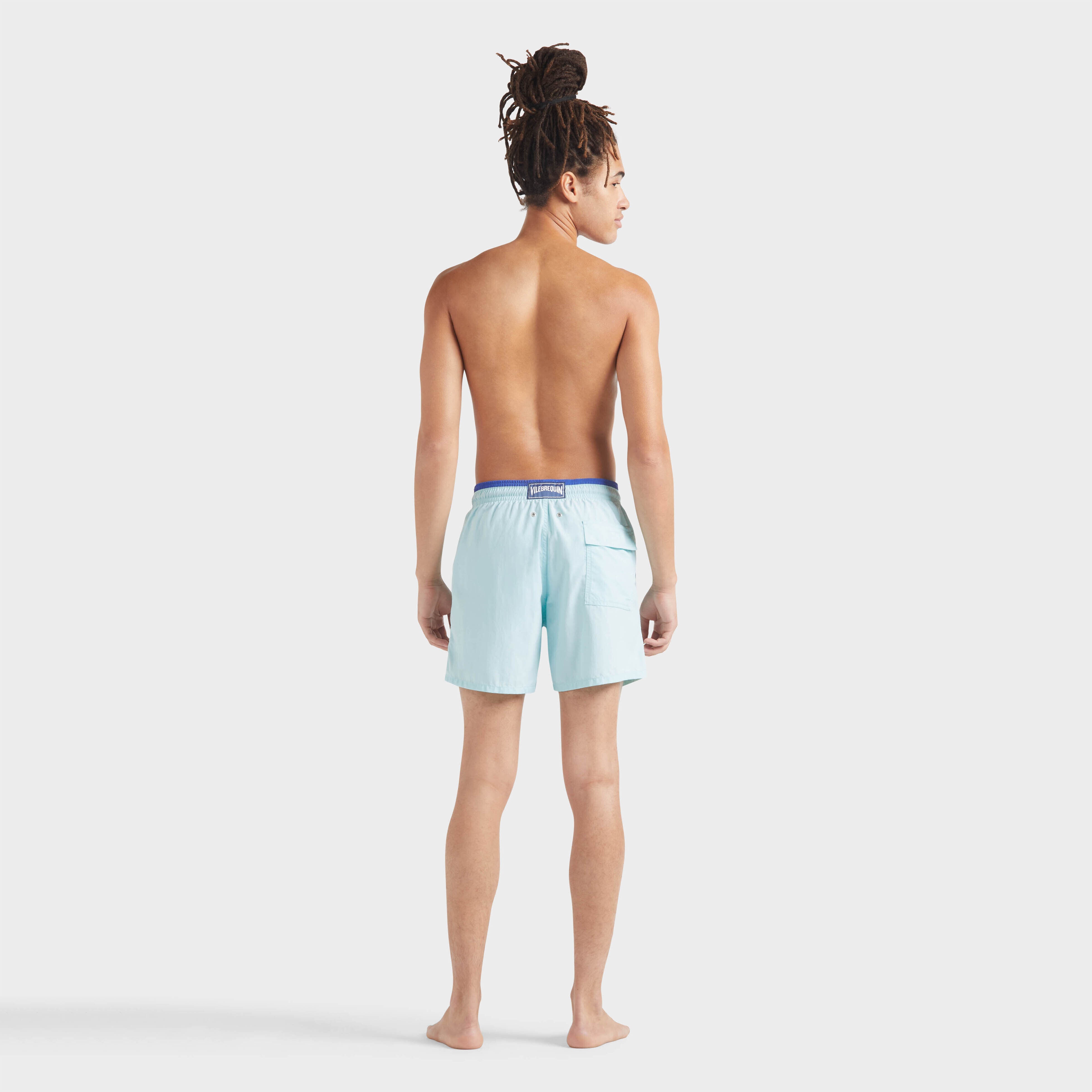 Men Swim Trunks Bicolor - 4