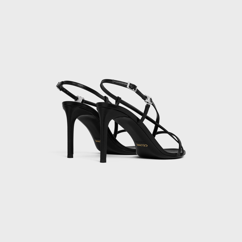 CELINE SOIR CRISS CROSS SANDAL WITH TRIOMPHE in LAMBSKIN 3