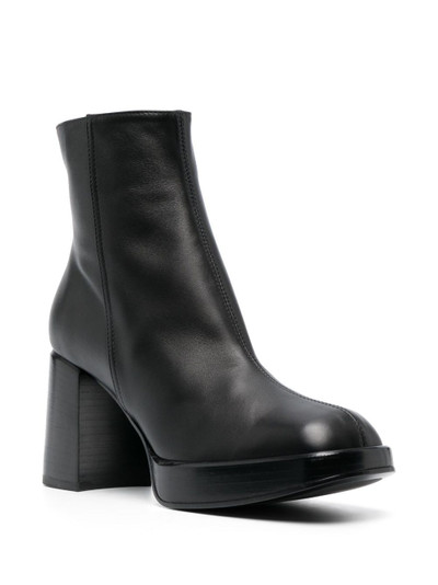 Tod's 80mm square-toe leather boots outlook