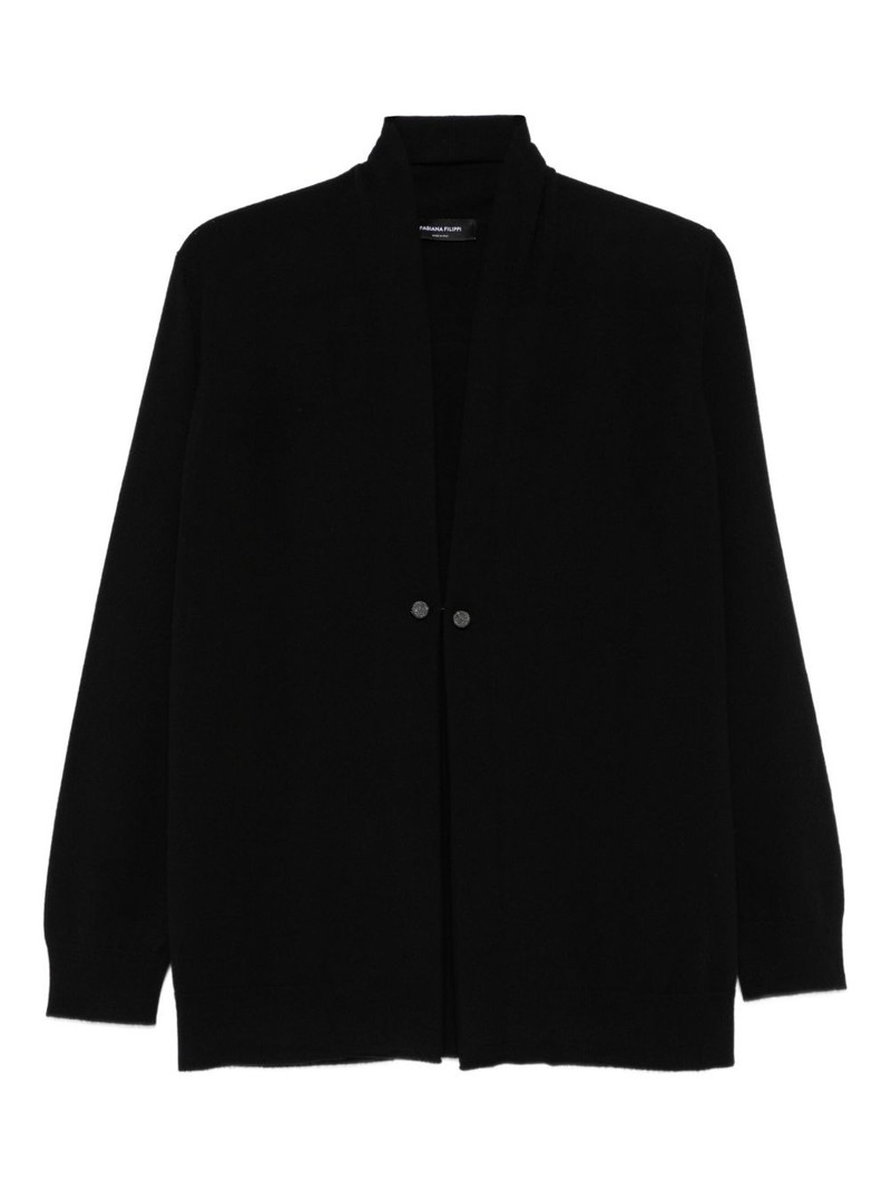 single-button cardigan 1
