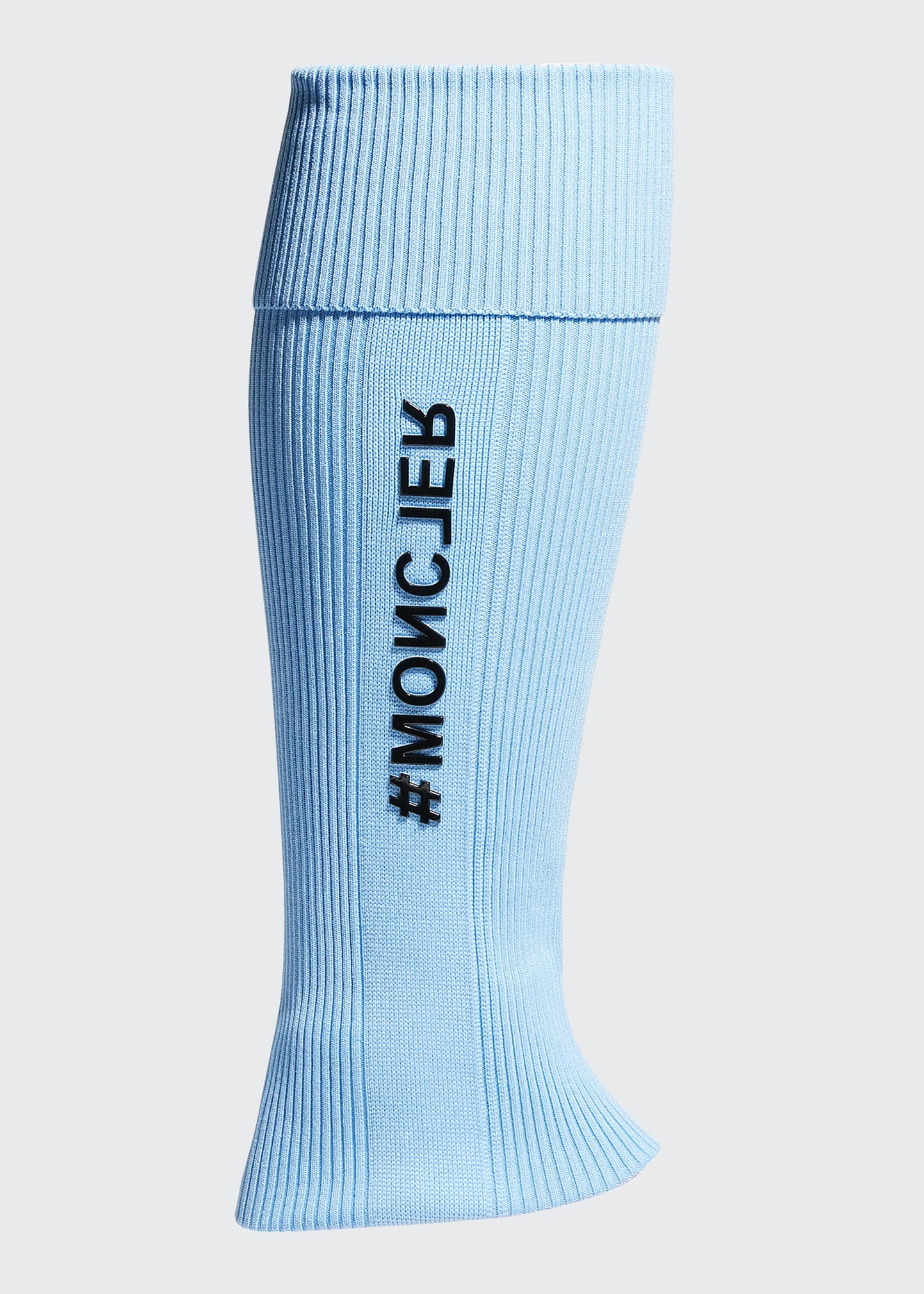 Men's Ribbed Logo Leg Warmer Socks - 1