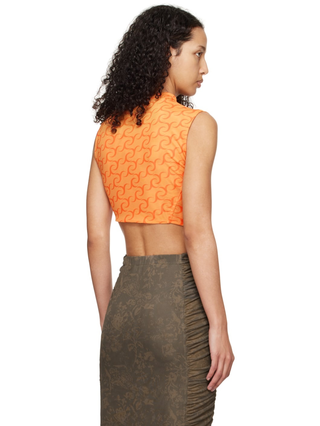 Orange Asymmetric T-Shirt - 3