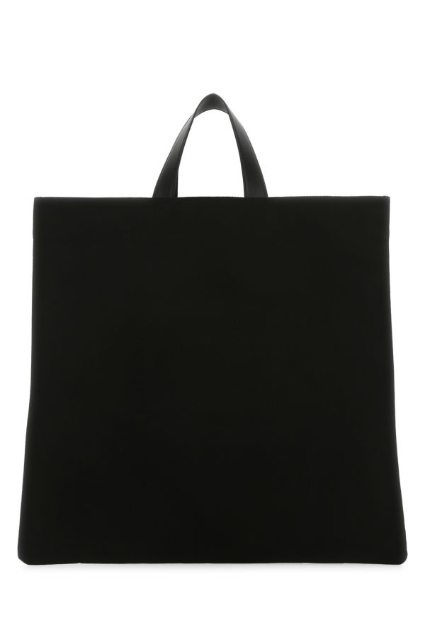 JIL SANDER Black Canvas Shopping Bag - 3