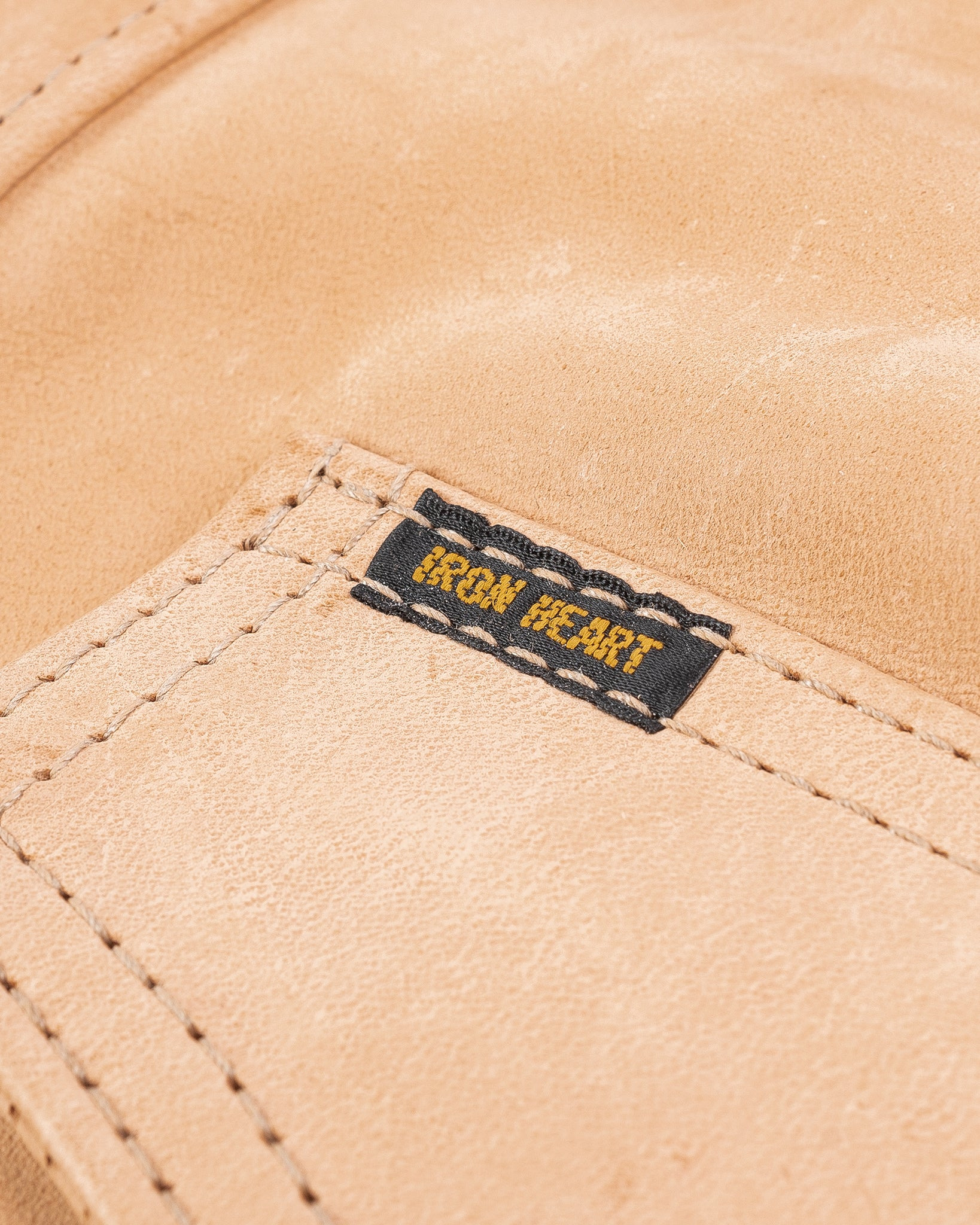 IHSB-PR-NAT Iron Heart X Simmons Bilt Horsehide Western Shirt - The Pale Rider - Natural - 9