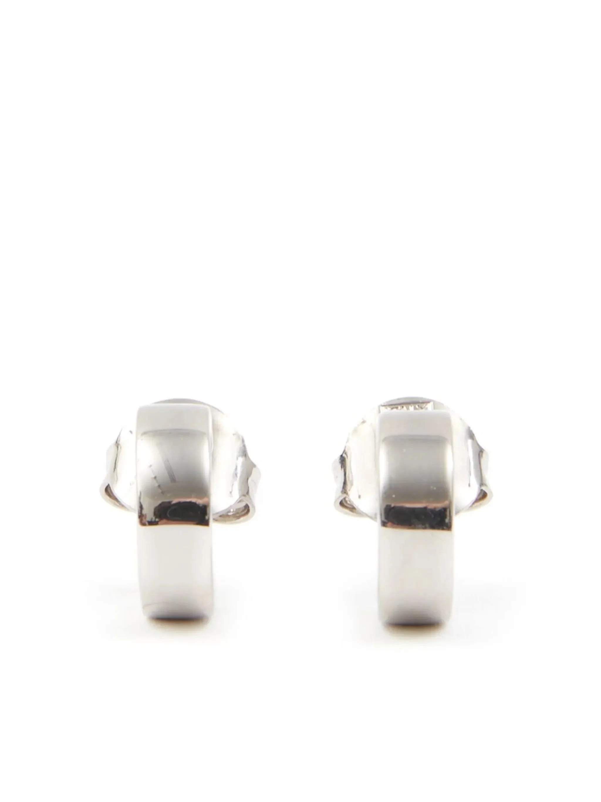 Mm6 Maison Margiela Numeric Engraved Hoop Earrings - 1