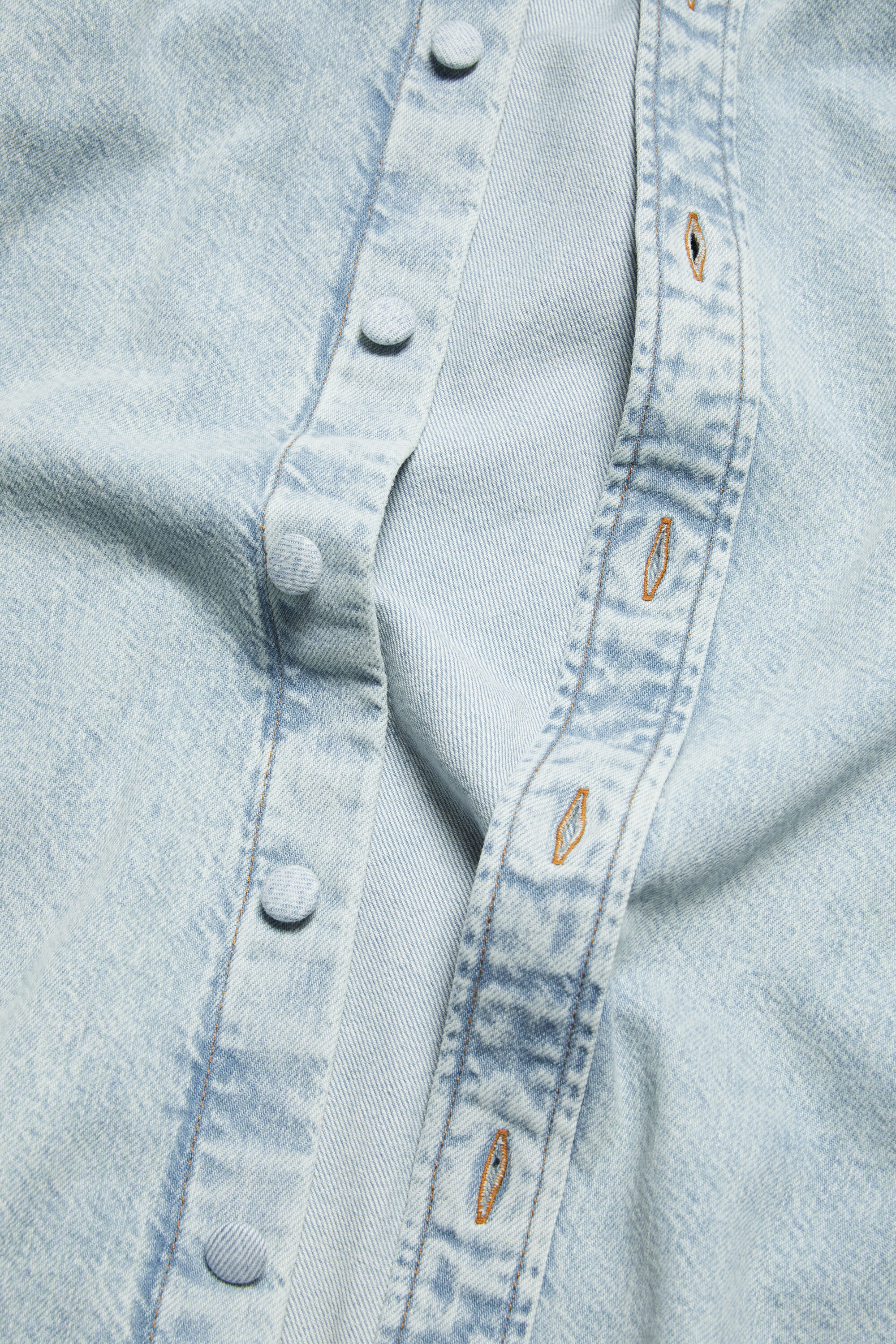Denim button-up shirt - Relaxed fit - Indigo blue - 5
