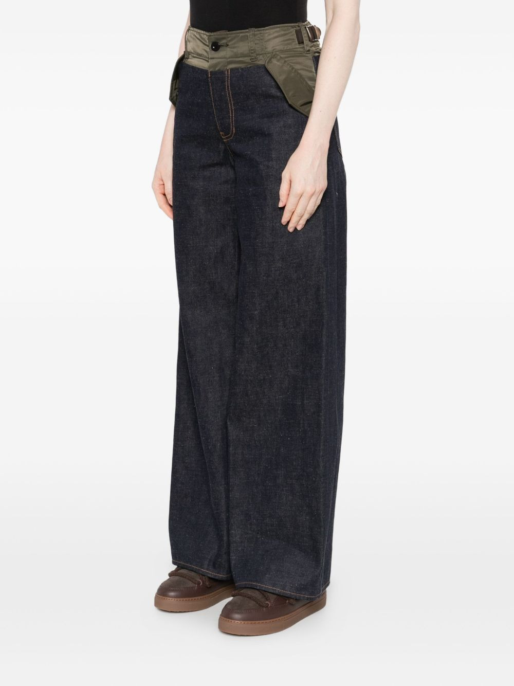 Sacai Women Denim Cotton Jeans - 3