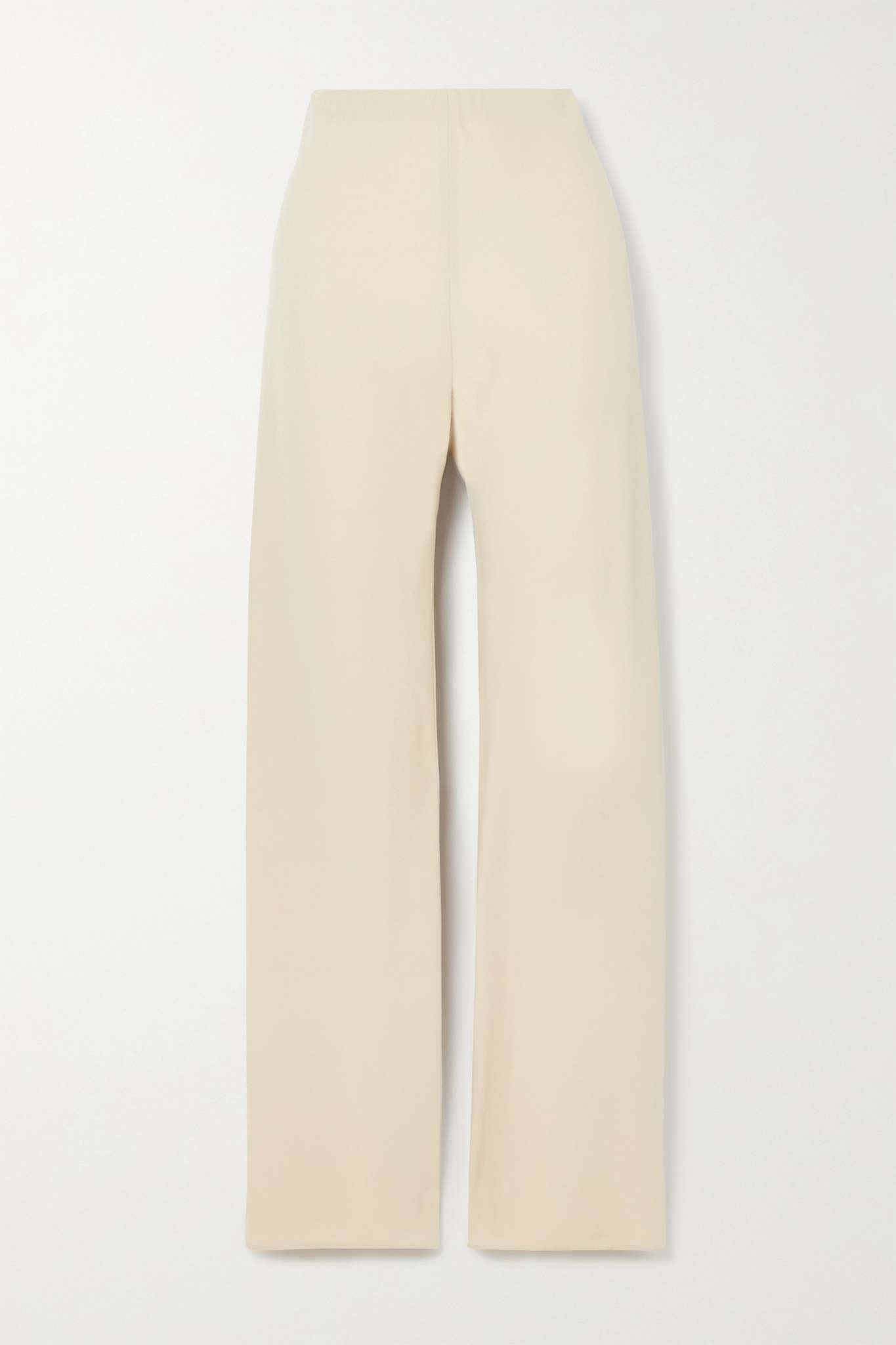 Crepe straight-leg pants - 1