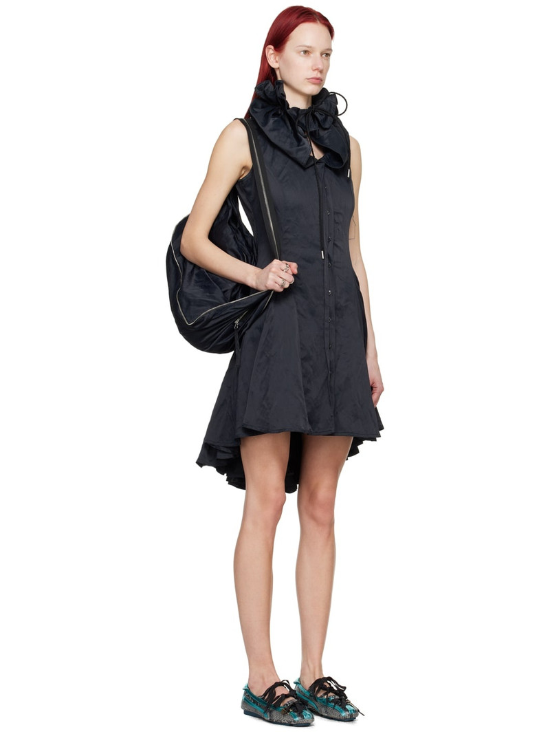 Kiko Kostadinov Black Mirae Minidress outlook