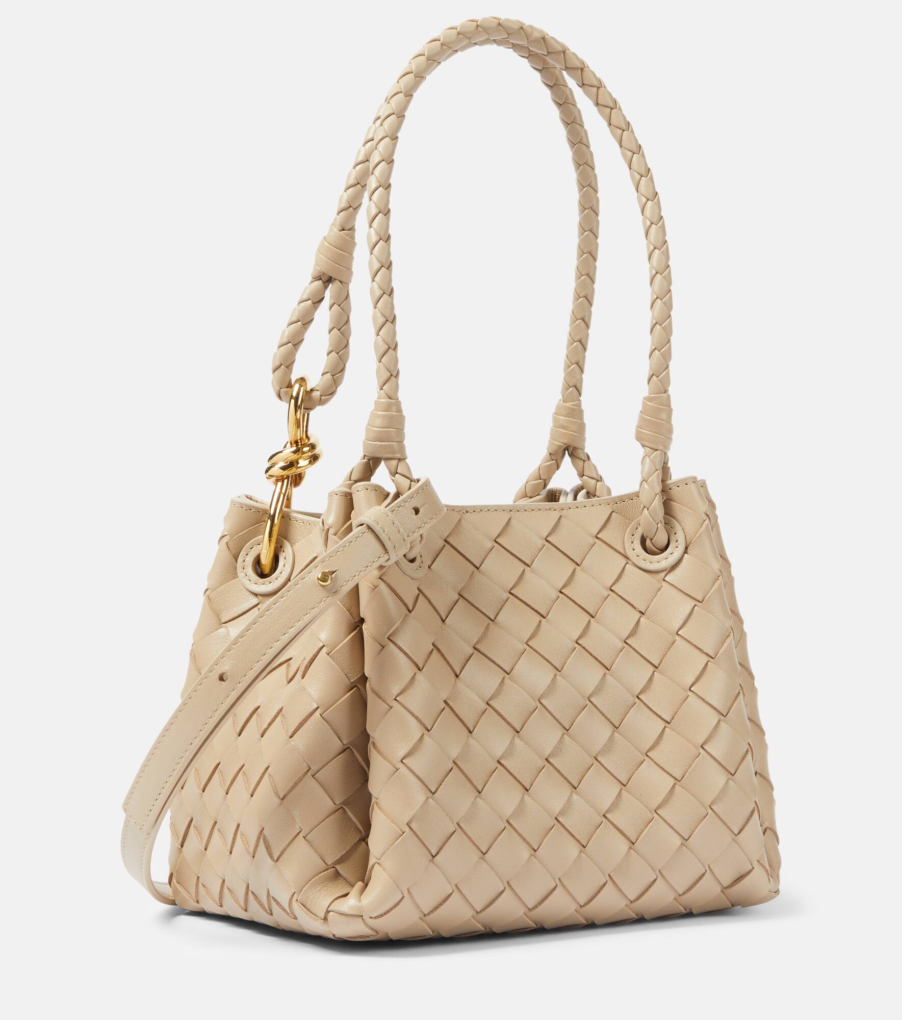 Parachute Small Intrecciato leather tote bag - 4