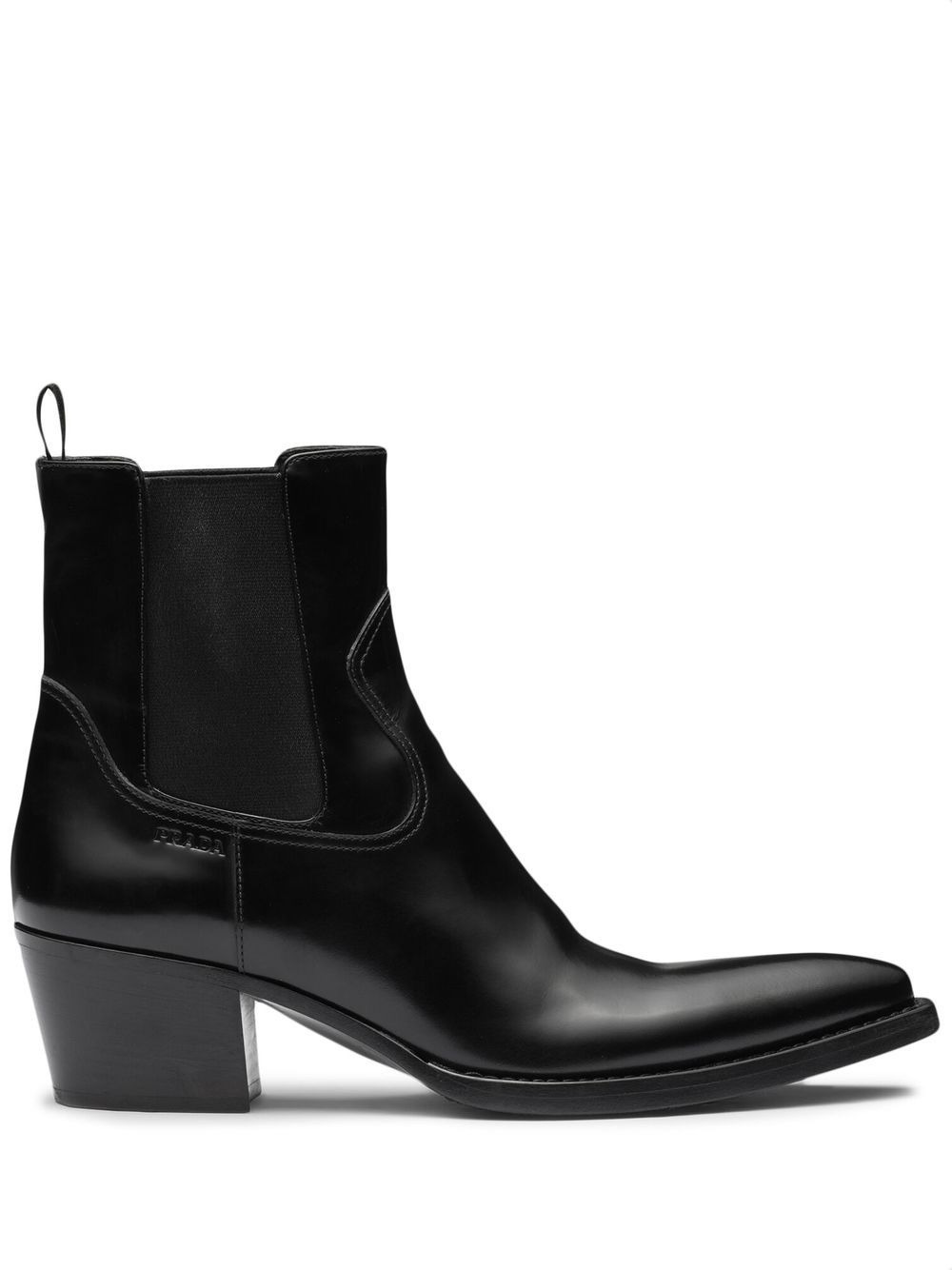 brushed leather Chelsea boots - 1
