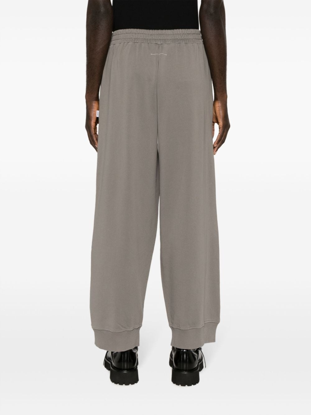 wide-leg jersey track pants - 5