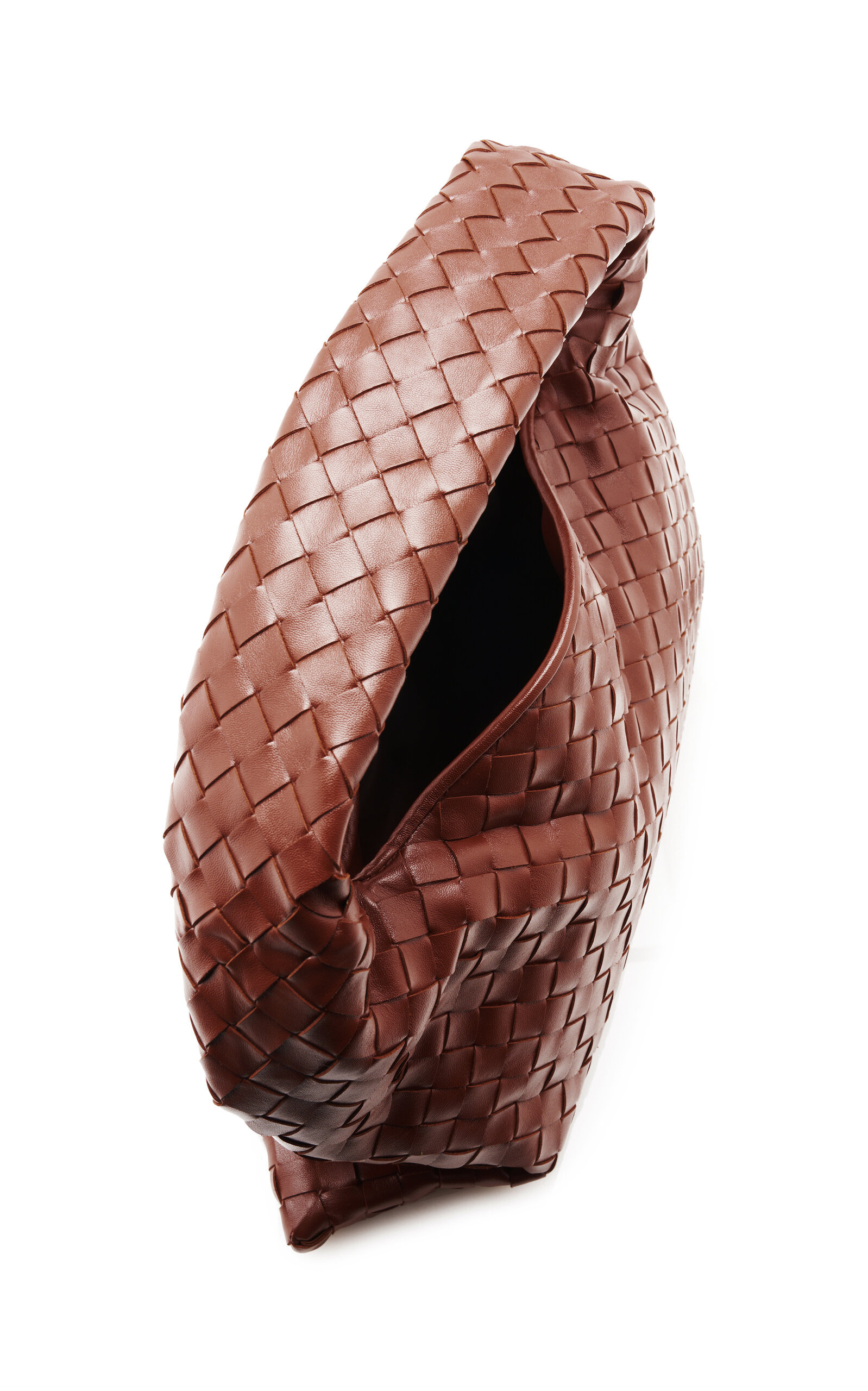 Small Hop Intrecciato Leather Bag brown - 5