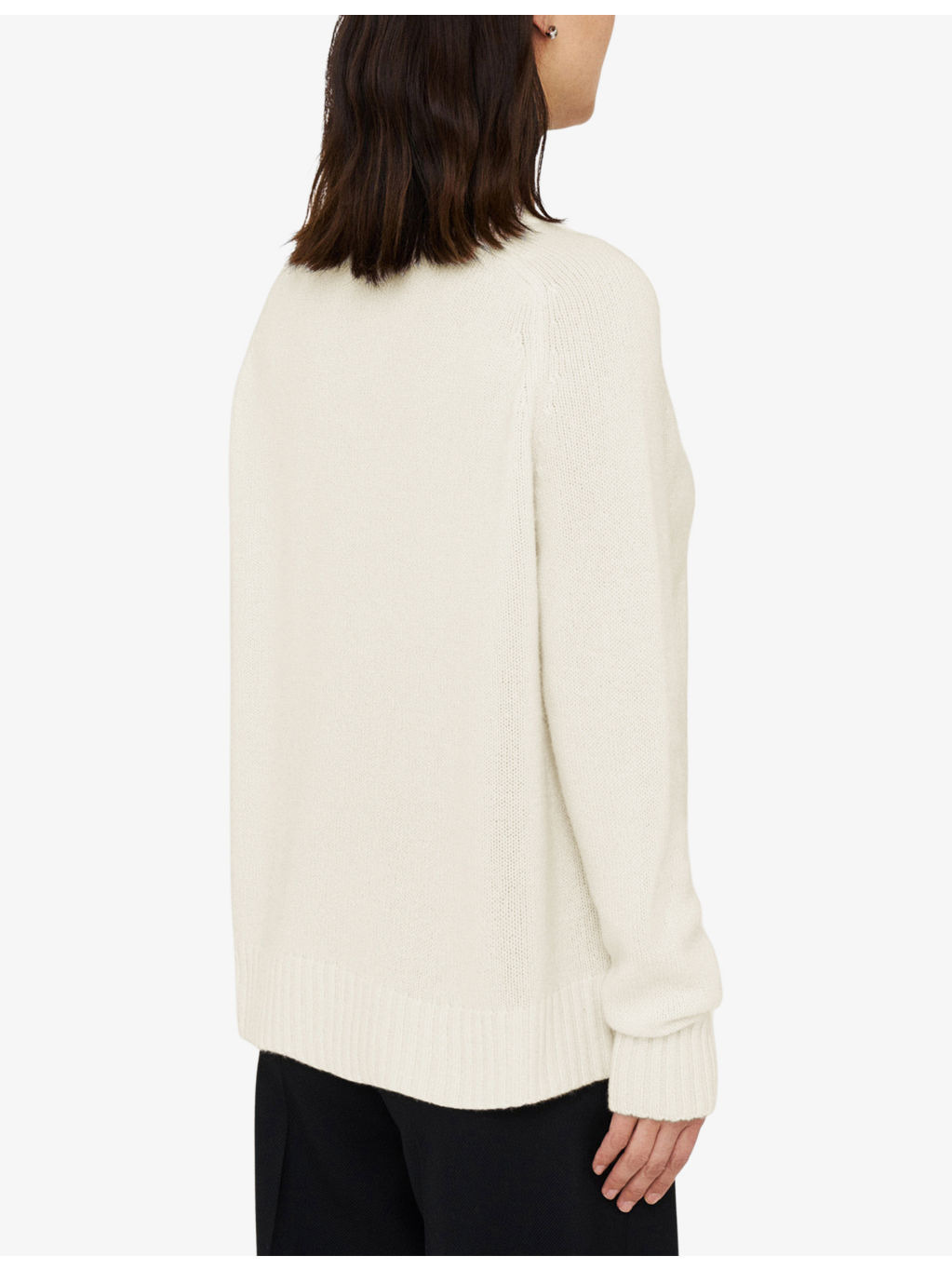 Round-Neck Long-Sleeve Cashmere Jumper - 4