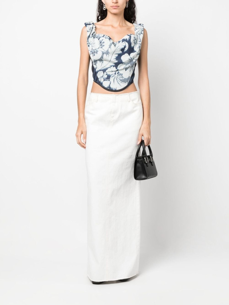 Vivienne Westwood floral-print cropped top outlook