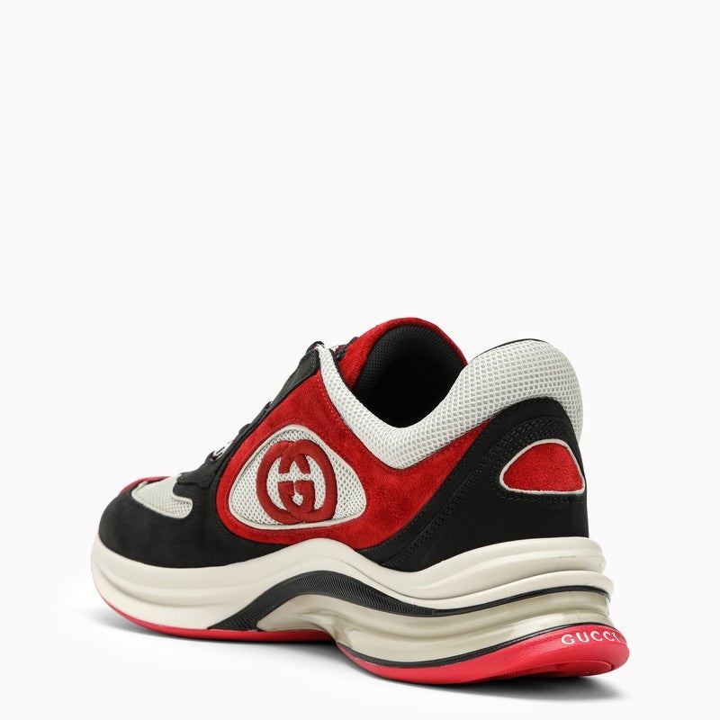 Gucci Low Run Black And Red Trainer Men - 4